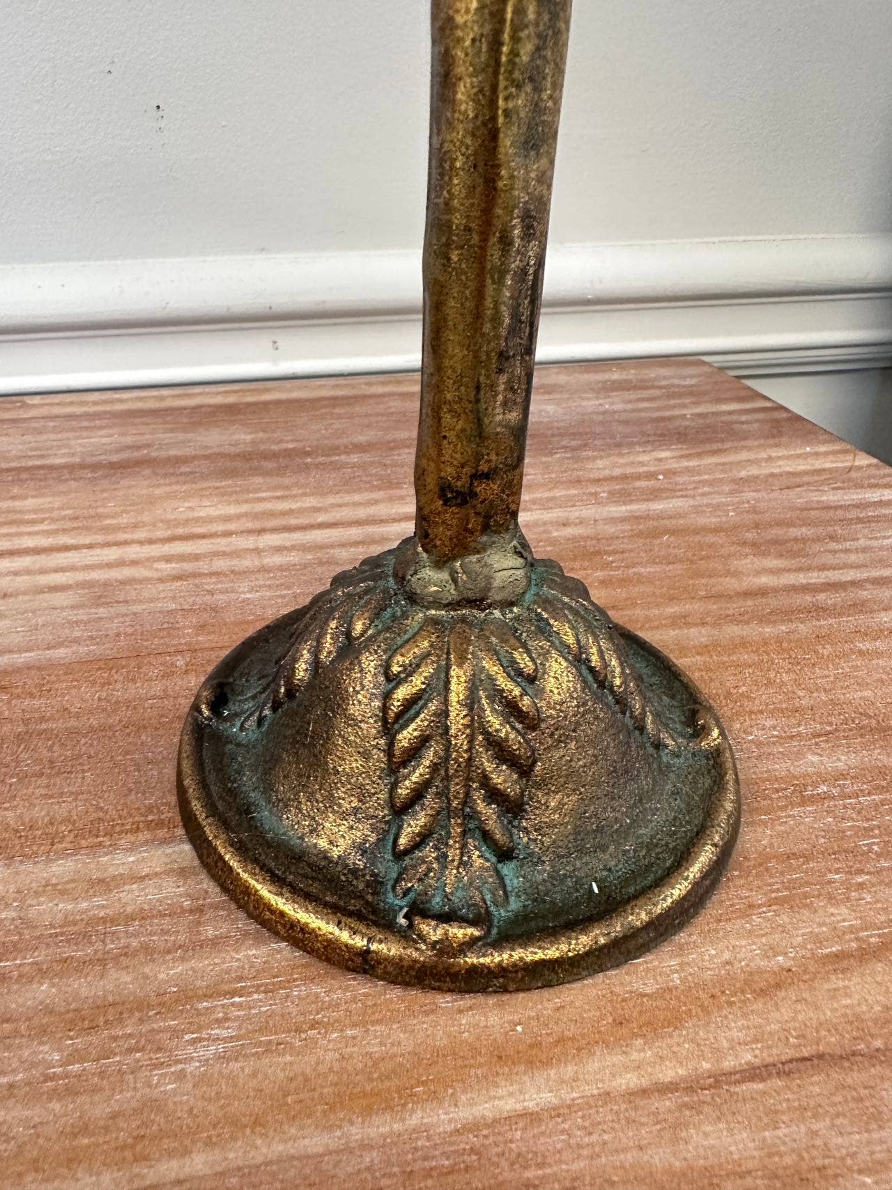 Amber Glass Lattice Candle Holder