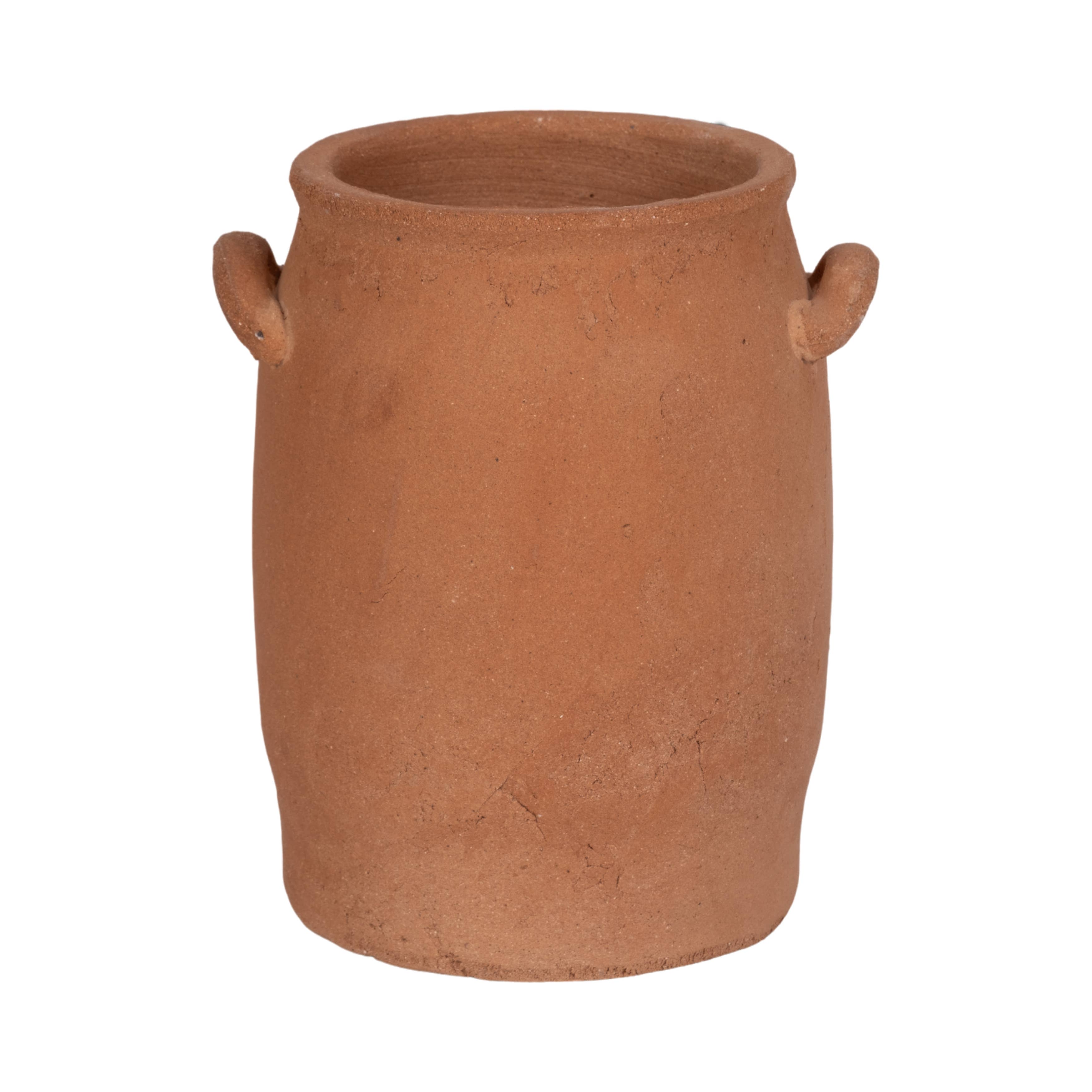 Ceramic Traditional Handles Texture Finish Vase