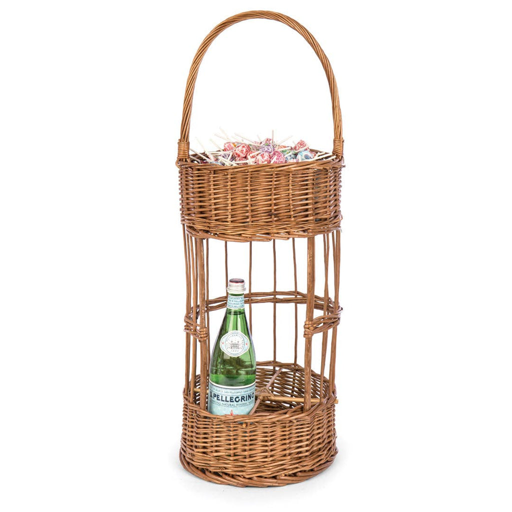 Handwoven Willow Bar Caddy