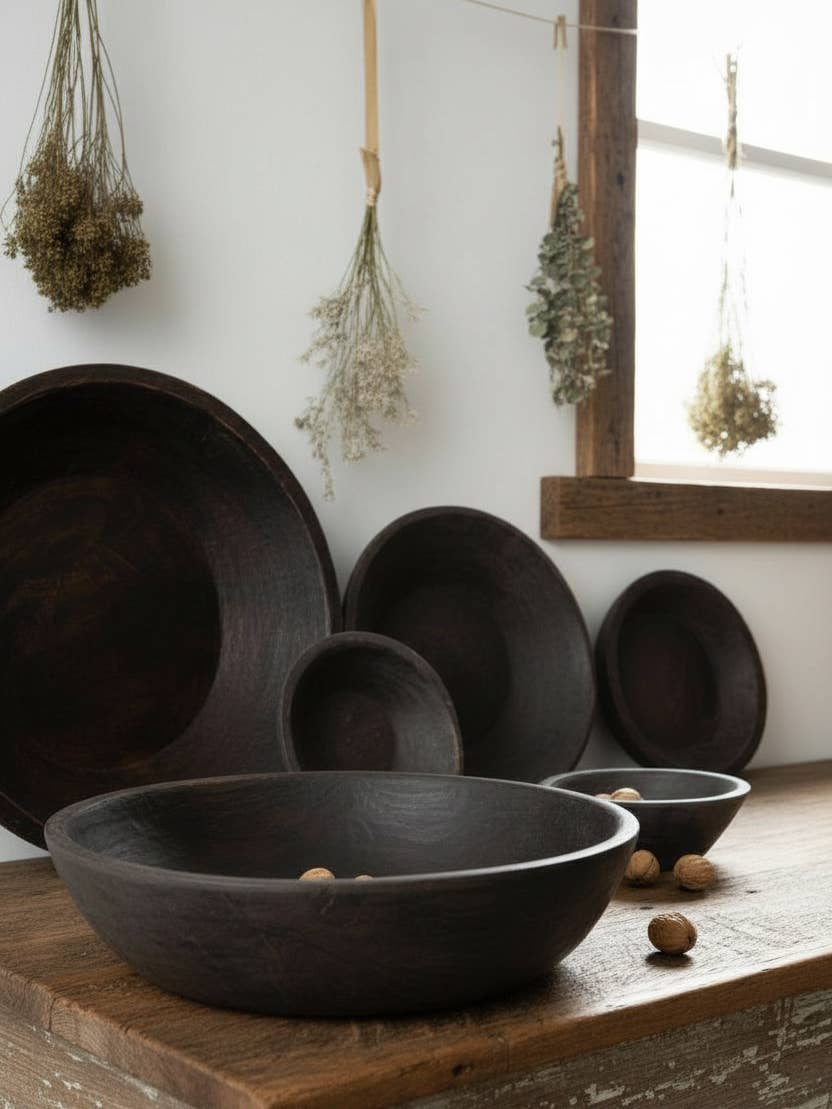 Found Dough Bowl Dark Wash Small