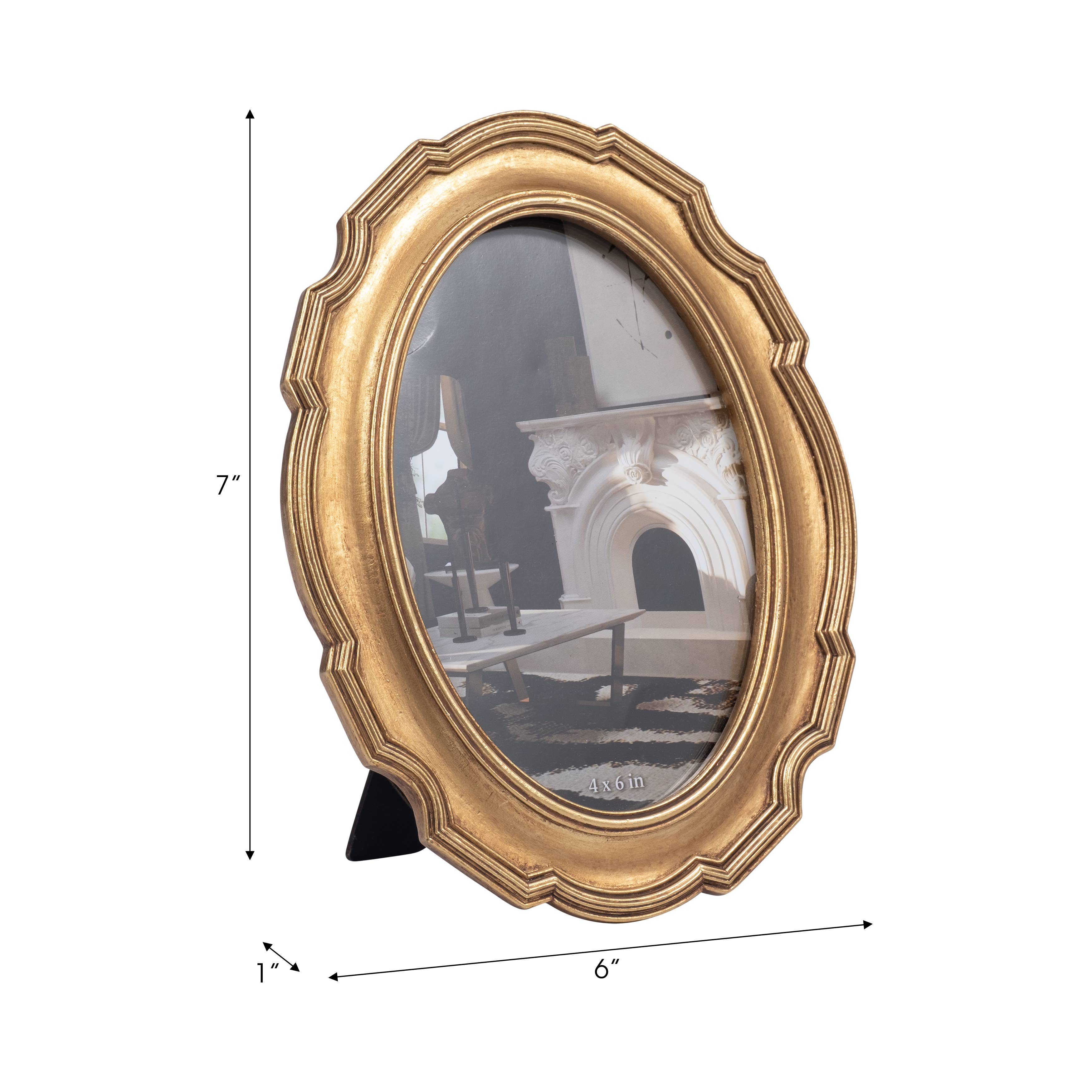 The Gilded Oval Frame — 4x6 in.