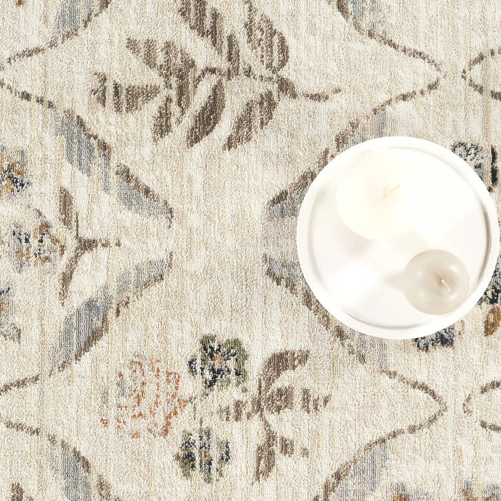 Floral Vintage-Inspired Area Rug