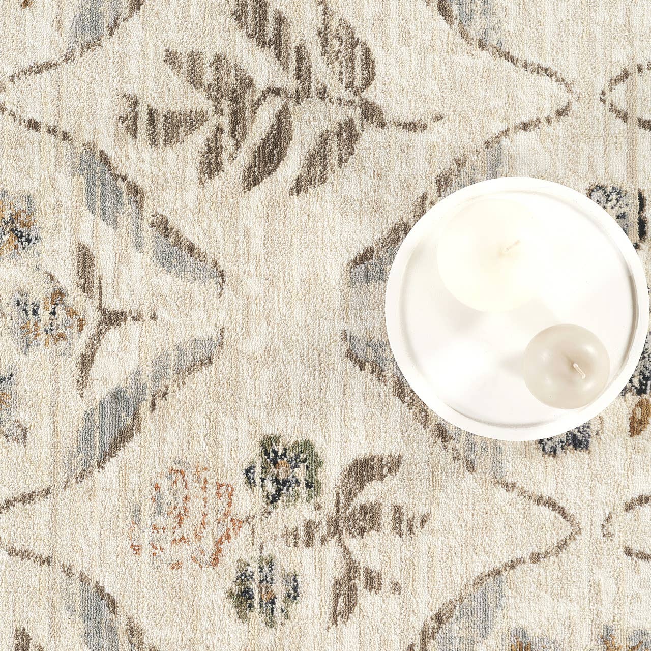 Floral Vintage-Inspired Area Rug