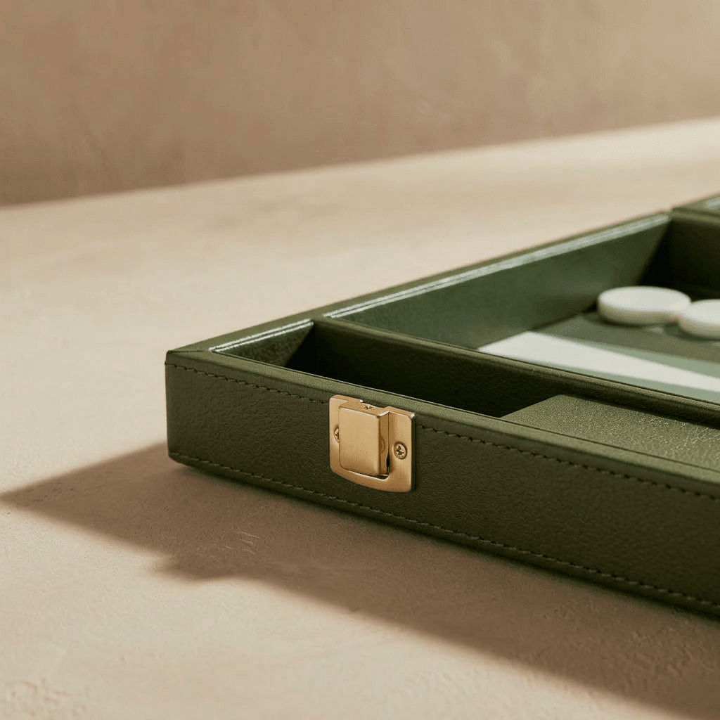 Leather Backgammon Set
