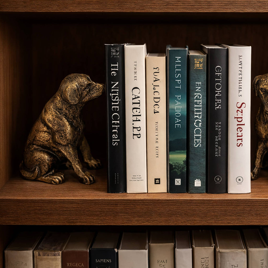 Golden Retriever Iron Bookends