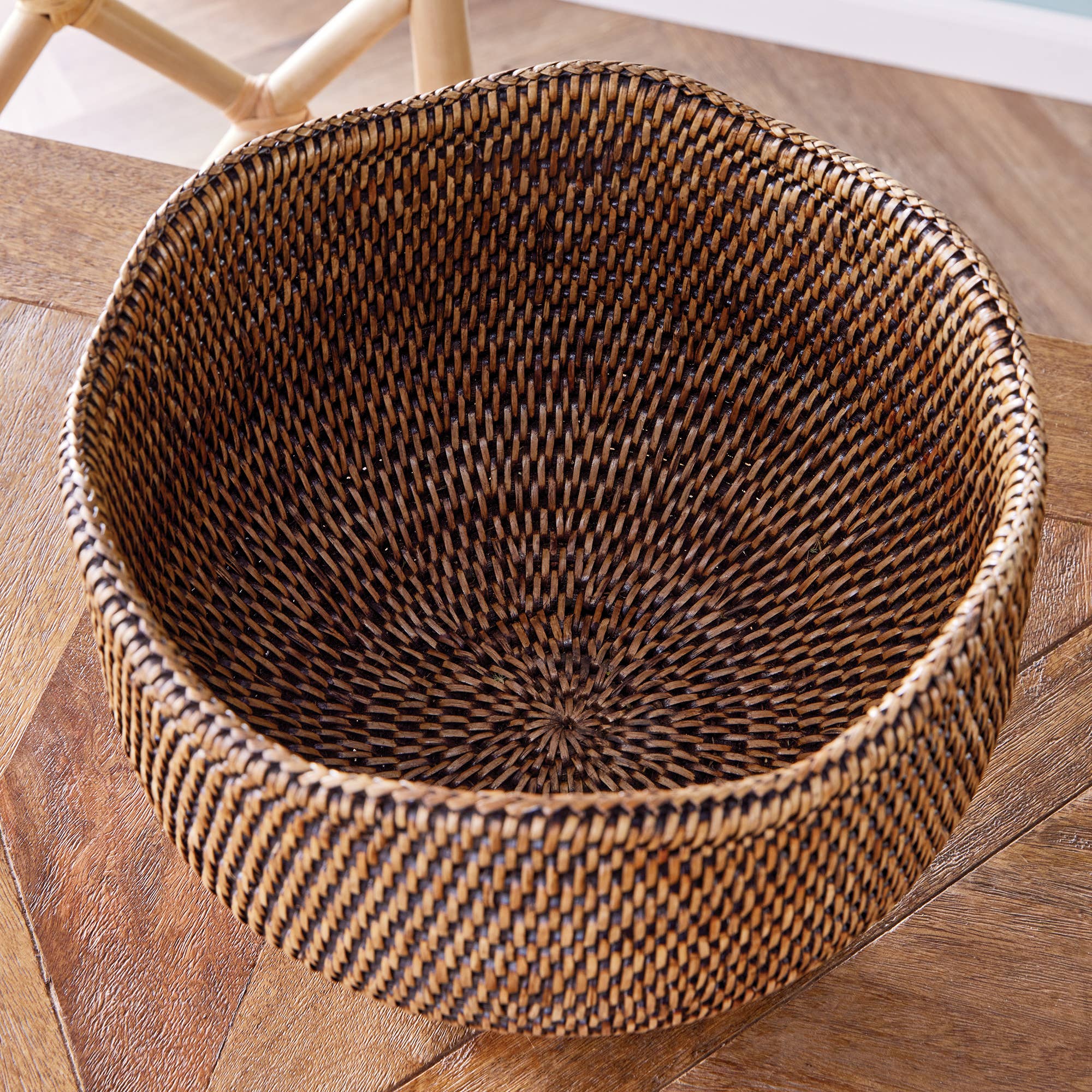 Handwoven Burmese Footed Cachepot
