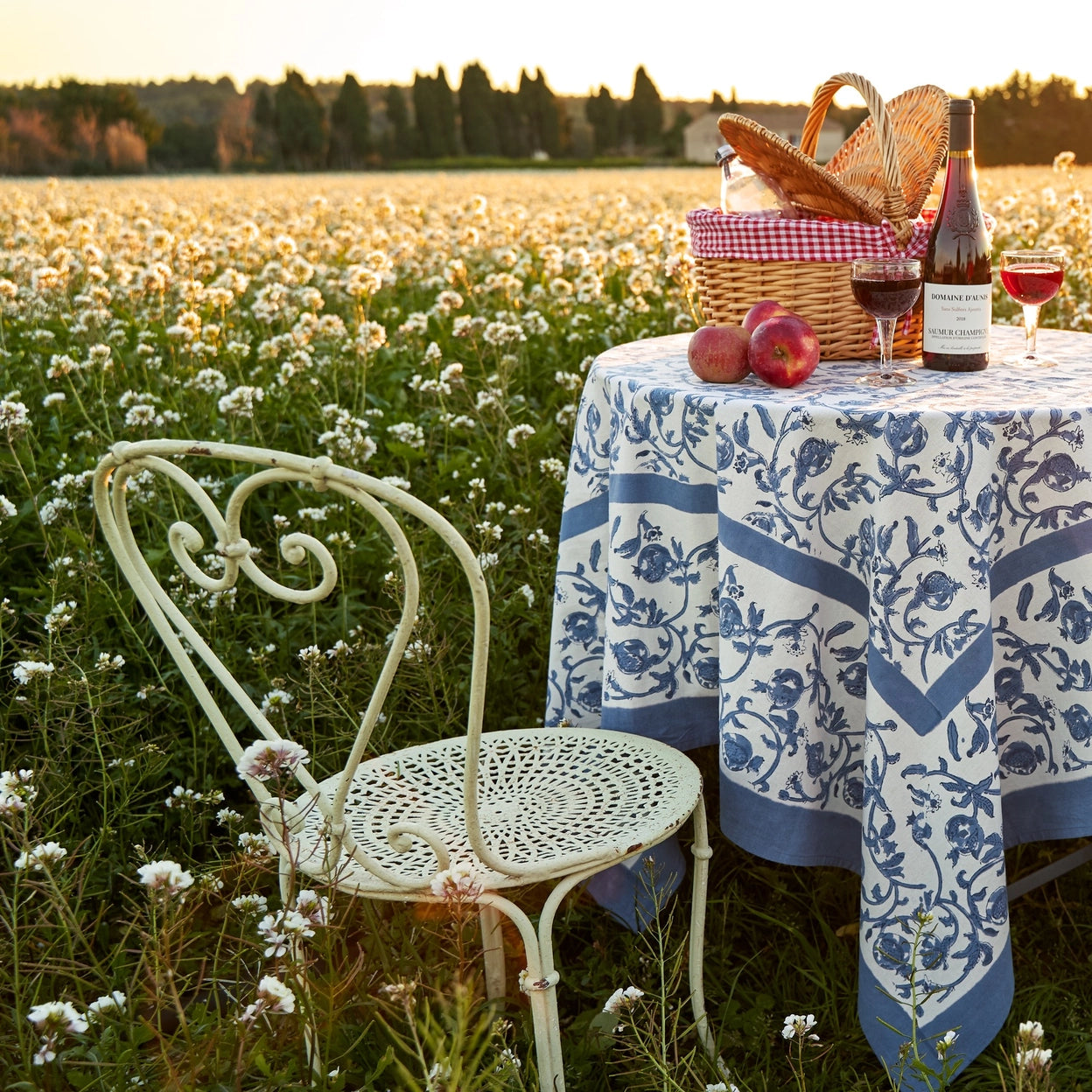 Granada Cornflower Blue Table Runners