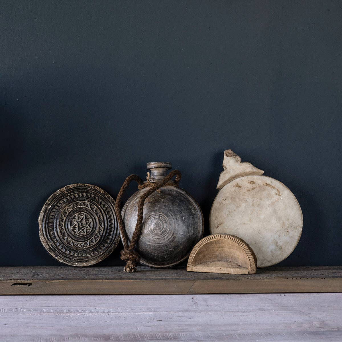 Carved Stone Biscuit Mold