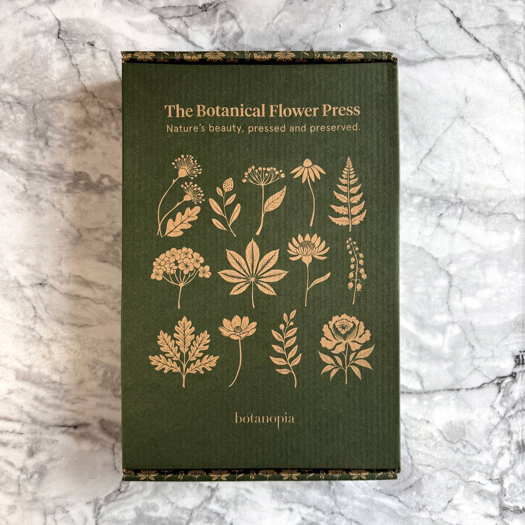 The Botanical Flower Press – Linen Cover & Gold Foil