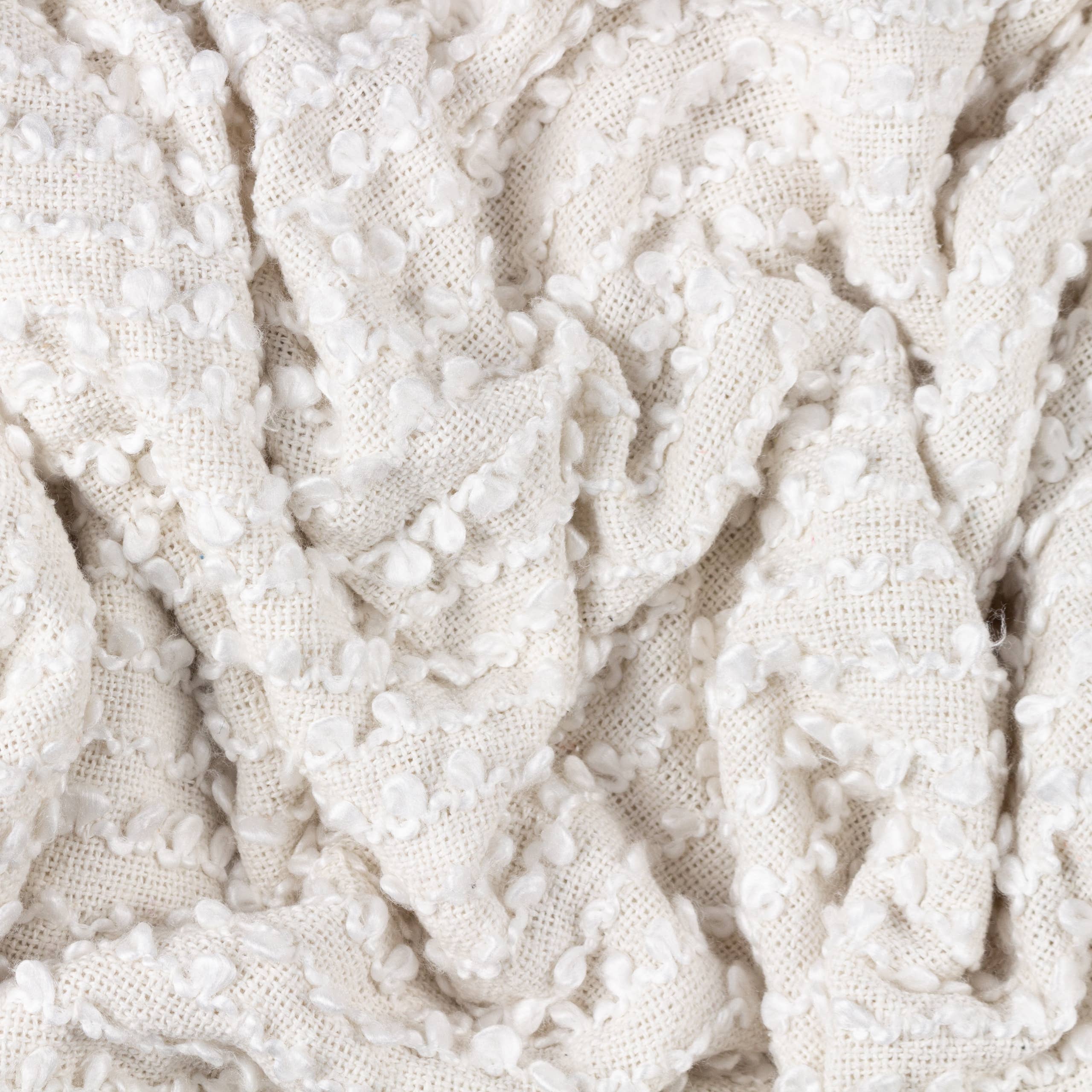 Woven Tasselled Throw Natural