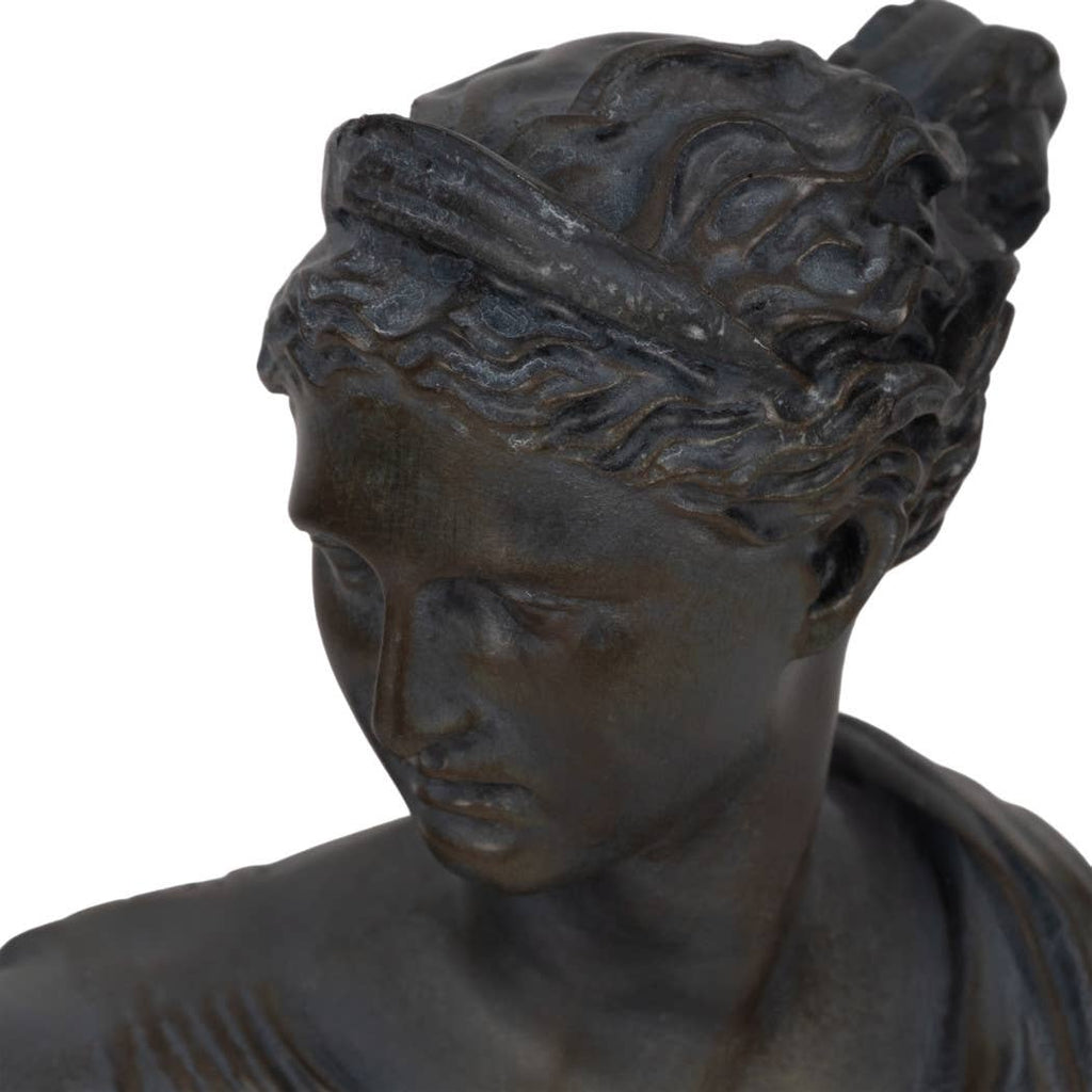 Grecian Bust Sculpture — Bronze Finish