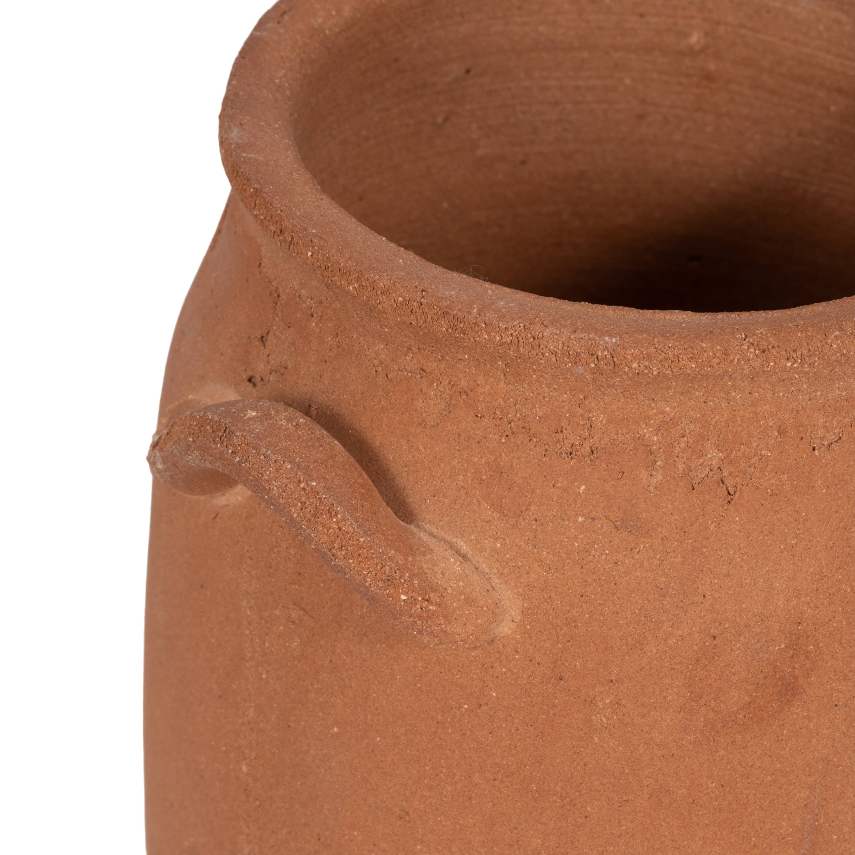 Ceramic Traditional Handles Texture Finish Vase