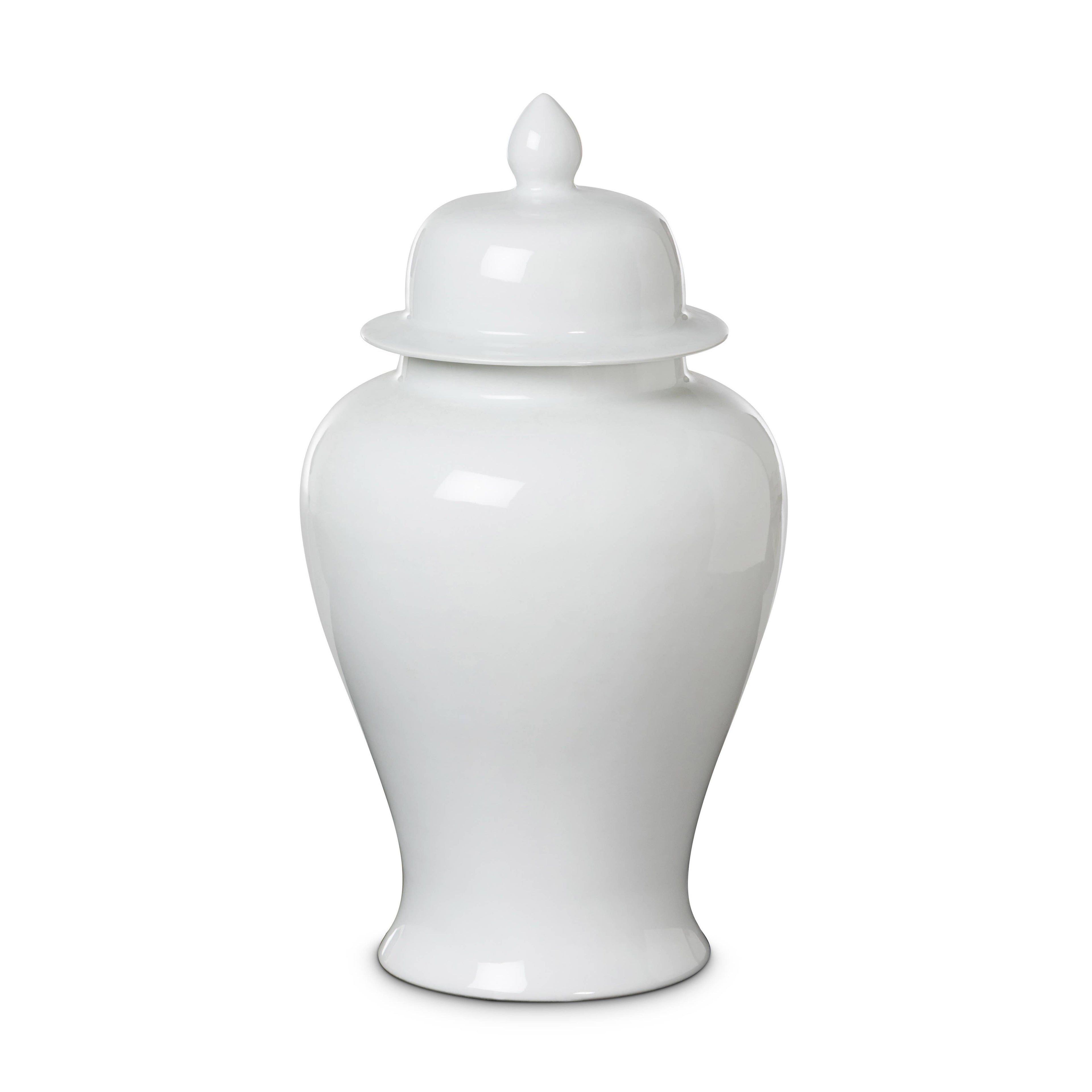 Imperial Ceramic Ginger Jar — Ivory (Small)