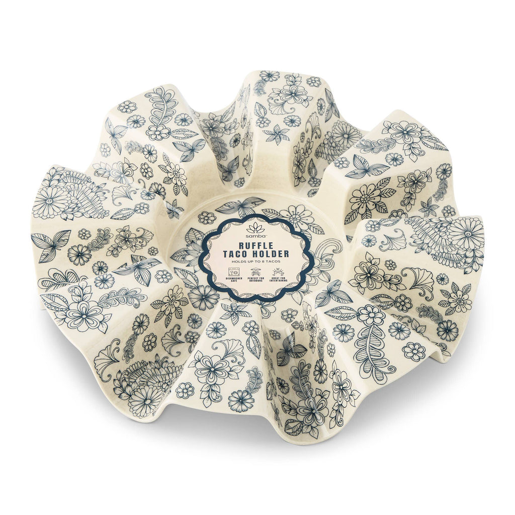 Floral Melamine Taco Holder