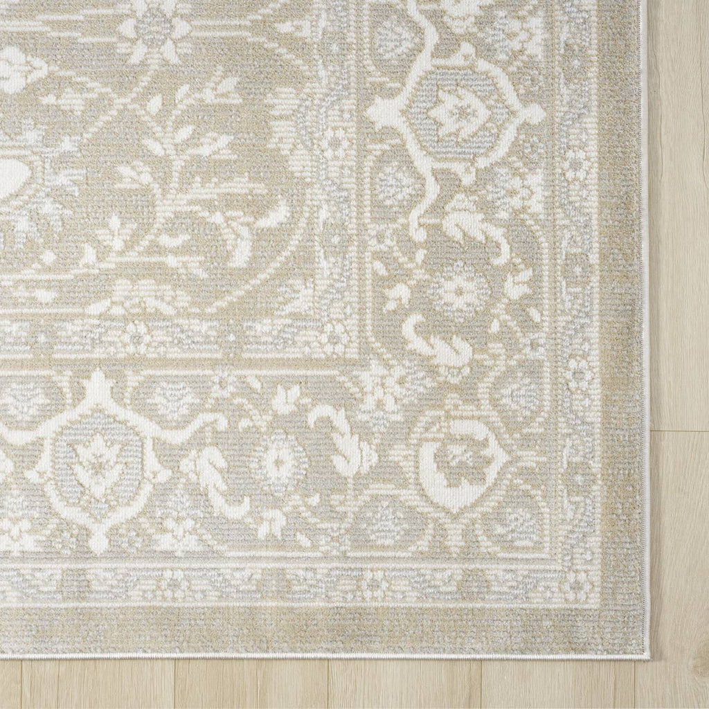 Floral Oriental Sand Rug