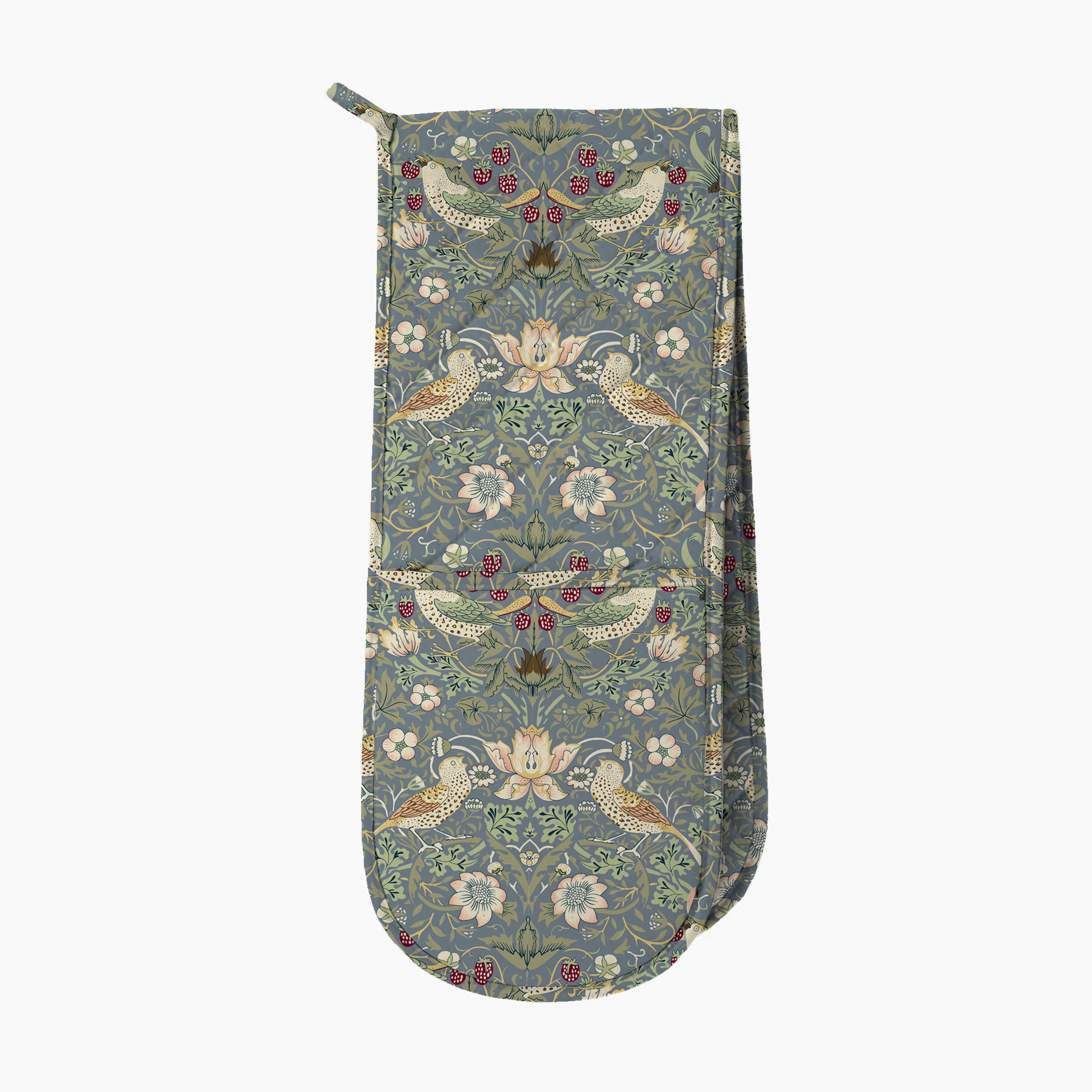Strawberry Thief Blue Double Oven Glove