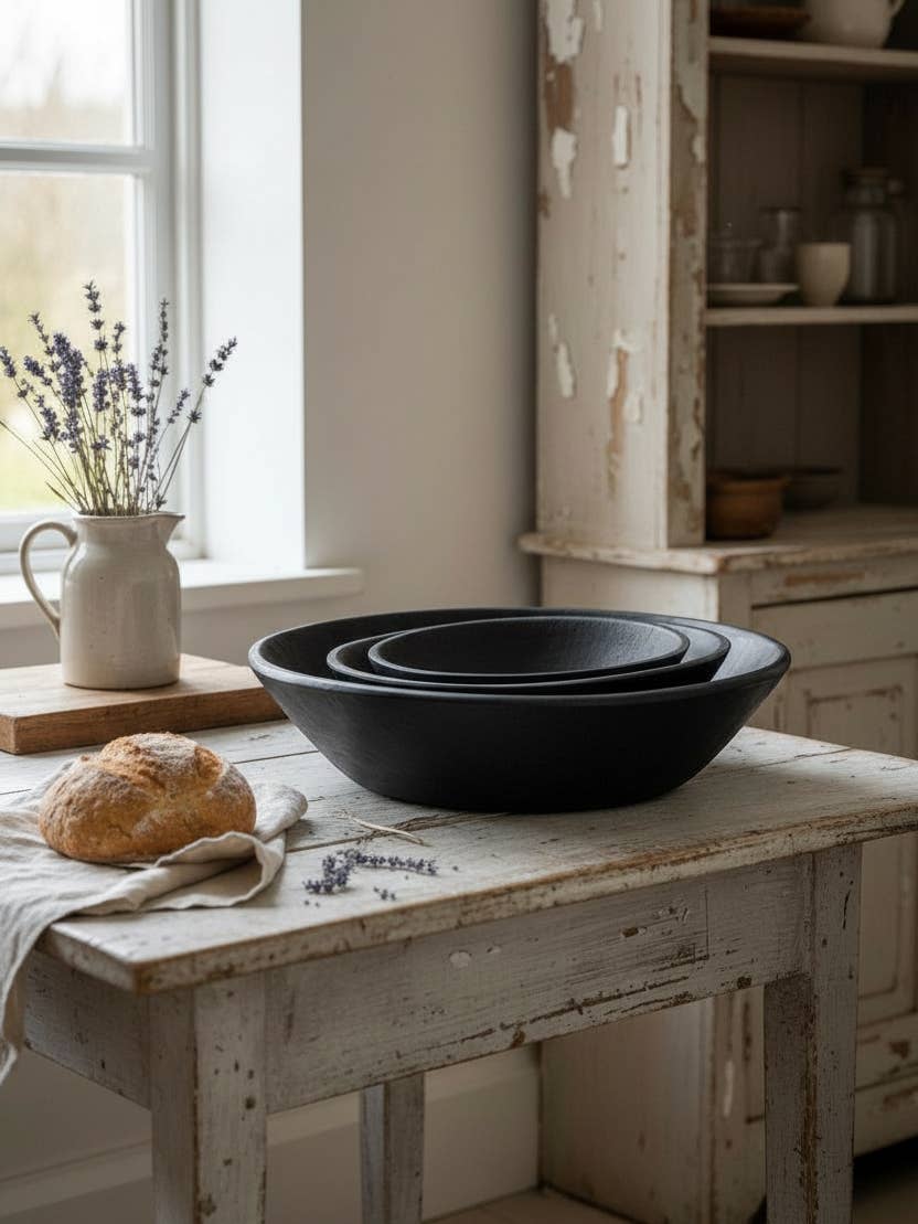Found Dough Bowl Dark Wash Small