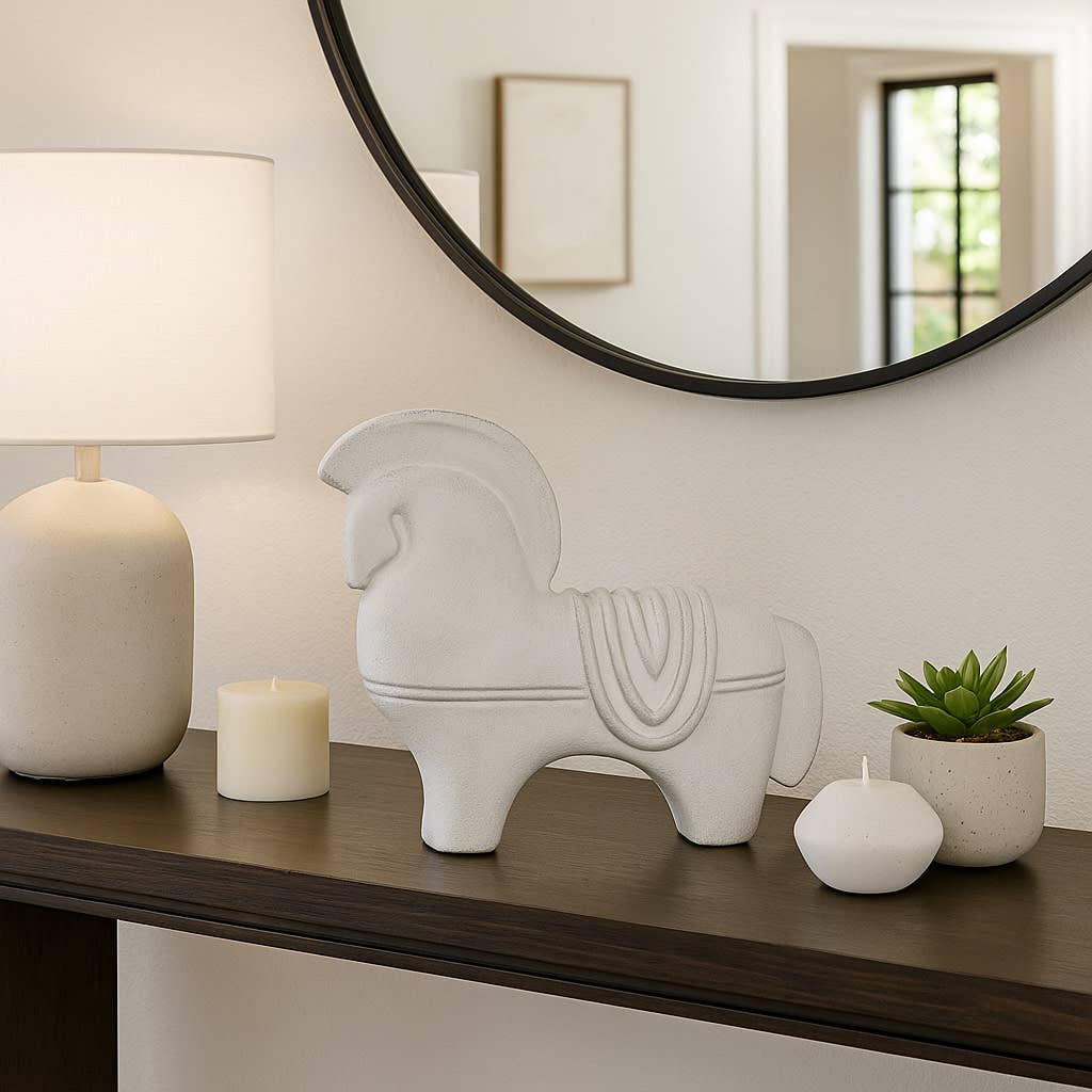 Ivory Horse Sculpture