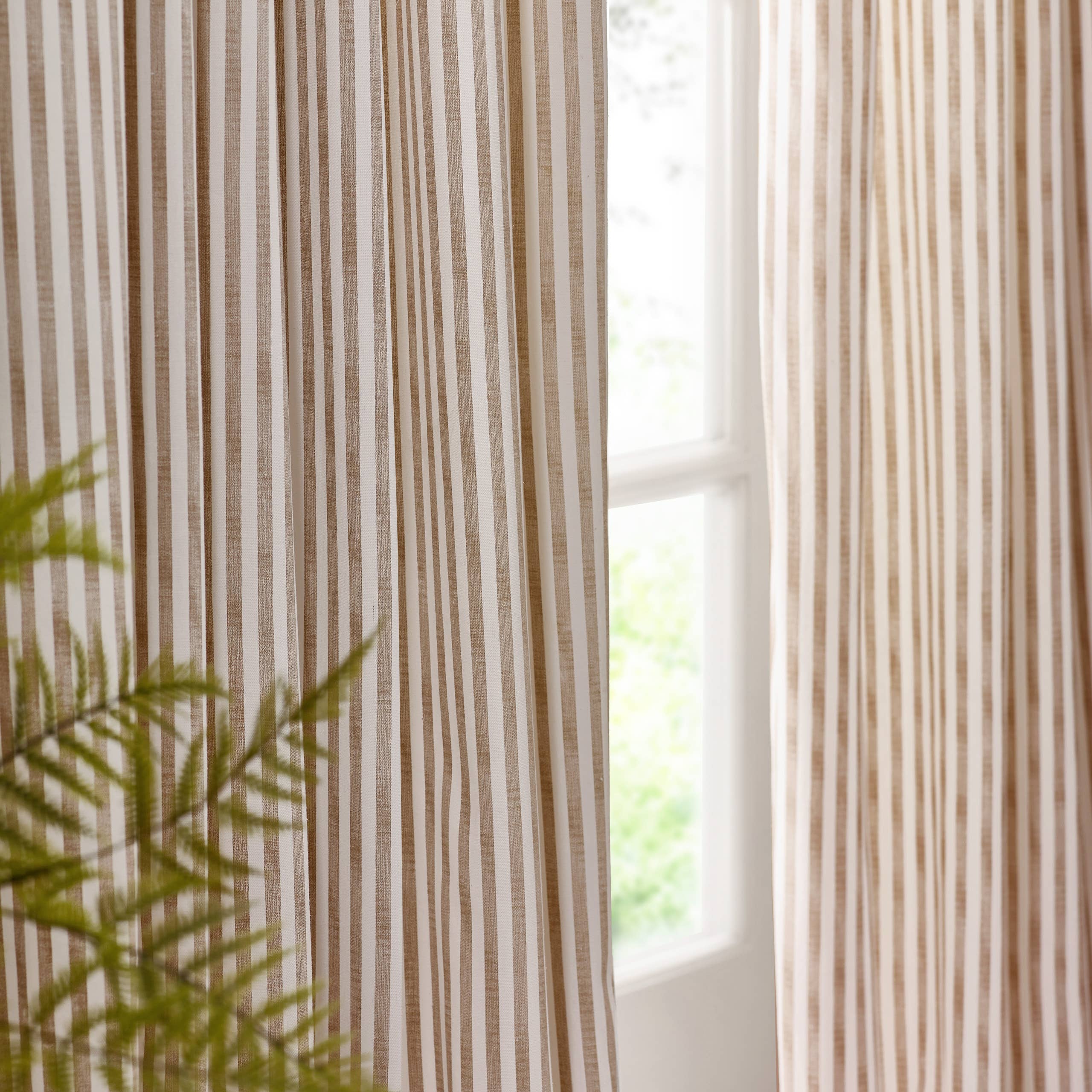 Striped Pencil Pleat Curtains