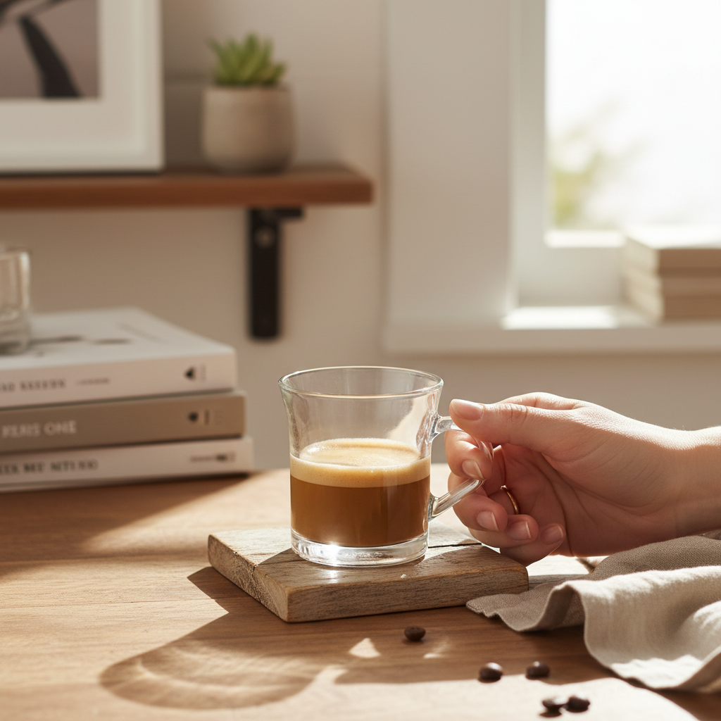 Glass Coffee Mug — 10 oz