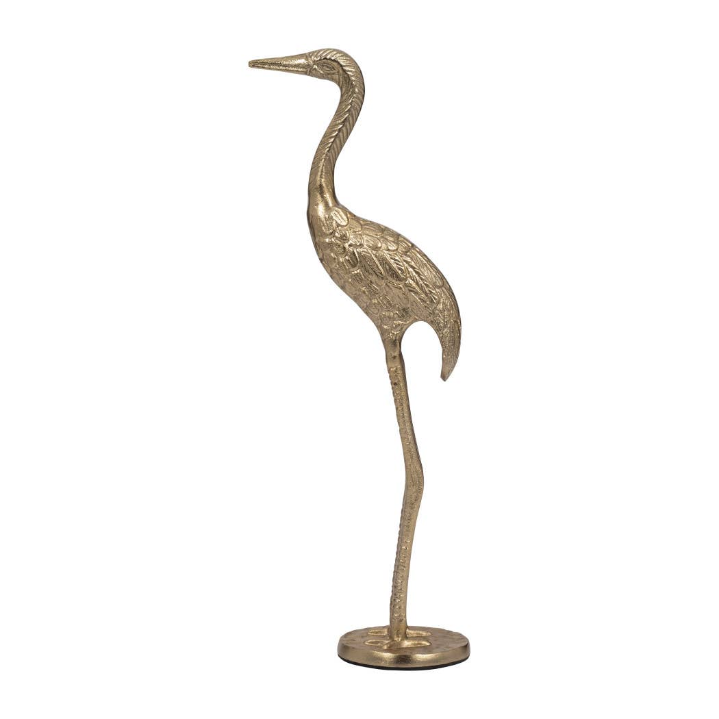 Standing Crane Sculpture