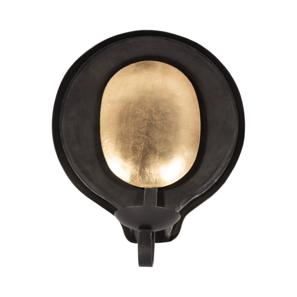 Wall-Mounted Votive Holder — Black Metal