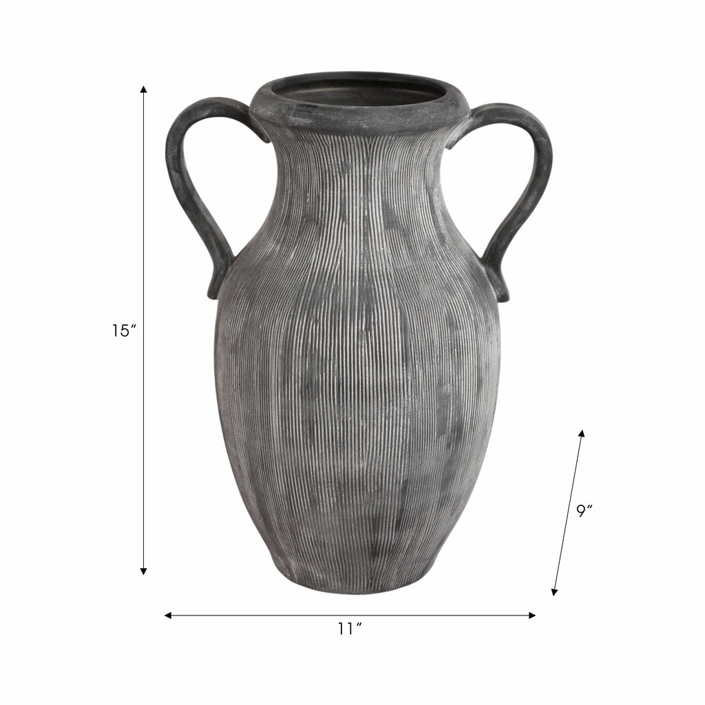 The Noir Stoneware Vase
