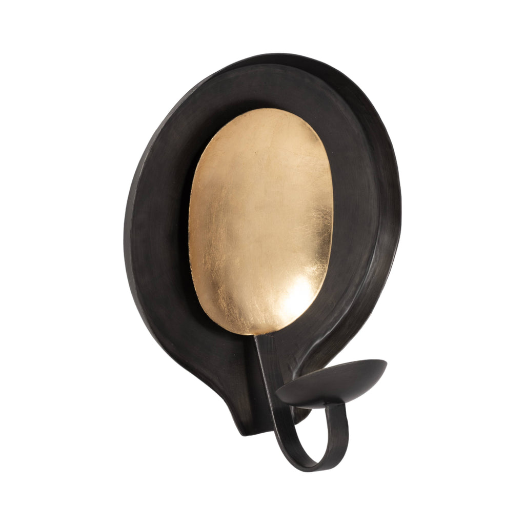 Wall-Mounted Votive Holder — Black Metal