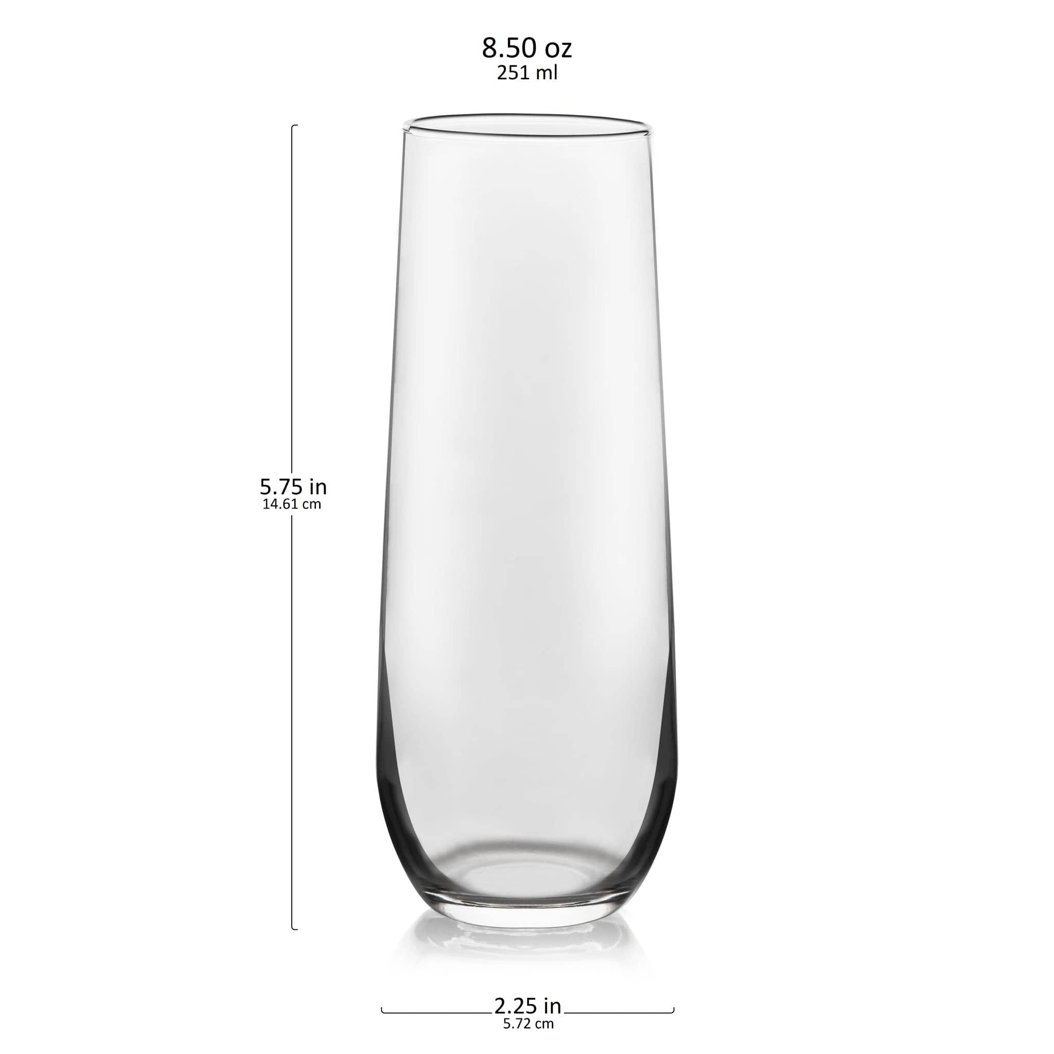 Stemless Champagne Flutes
