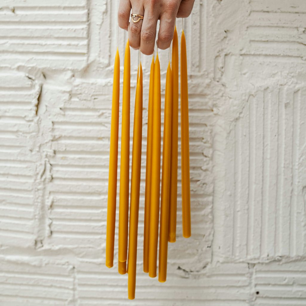 The Slim Beeswax Tapers