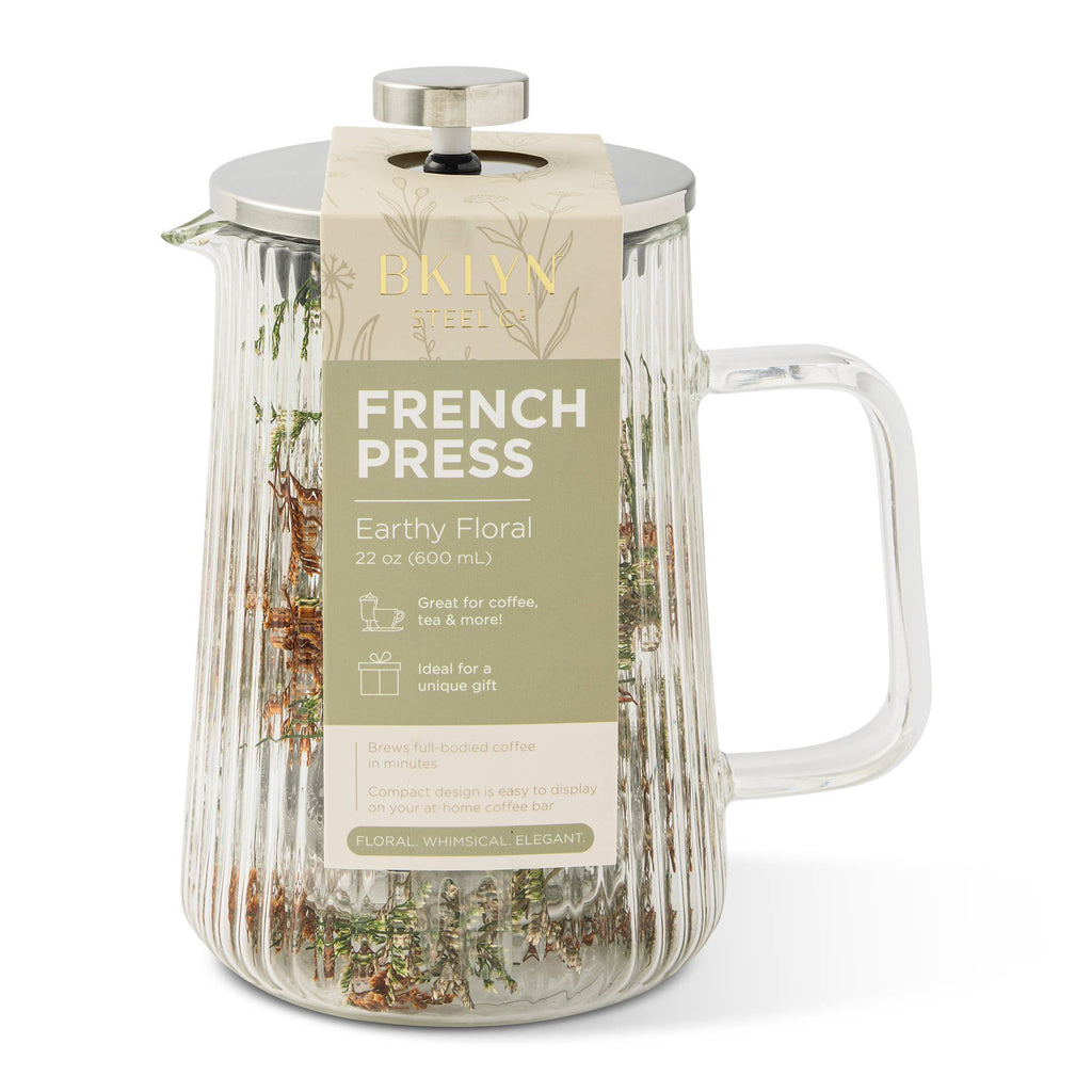 22oz DW Flower French Press - Neutral