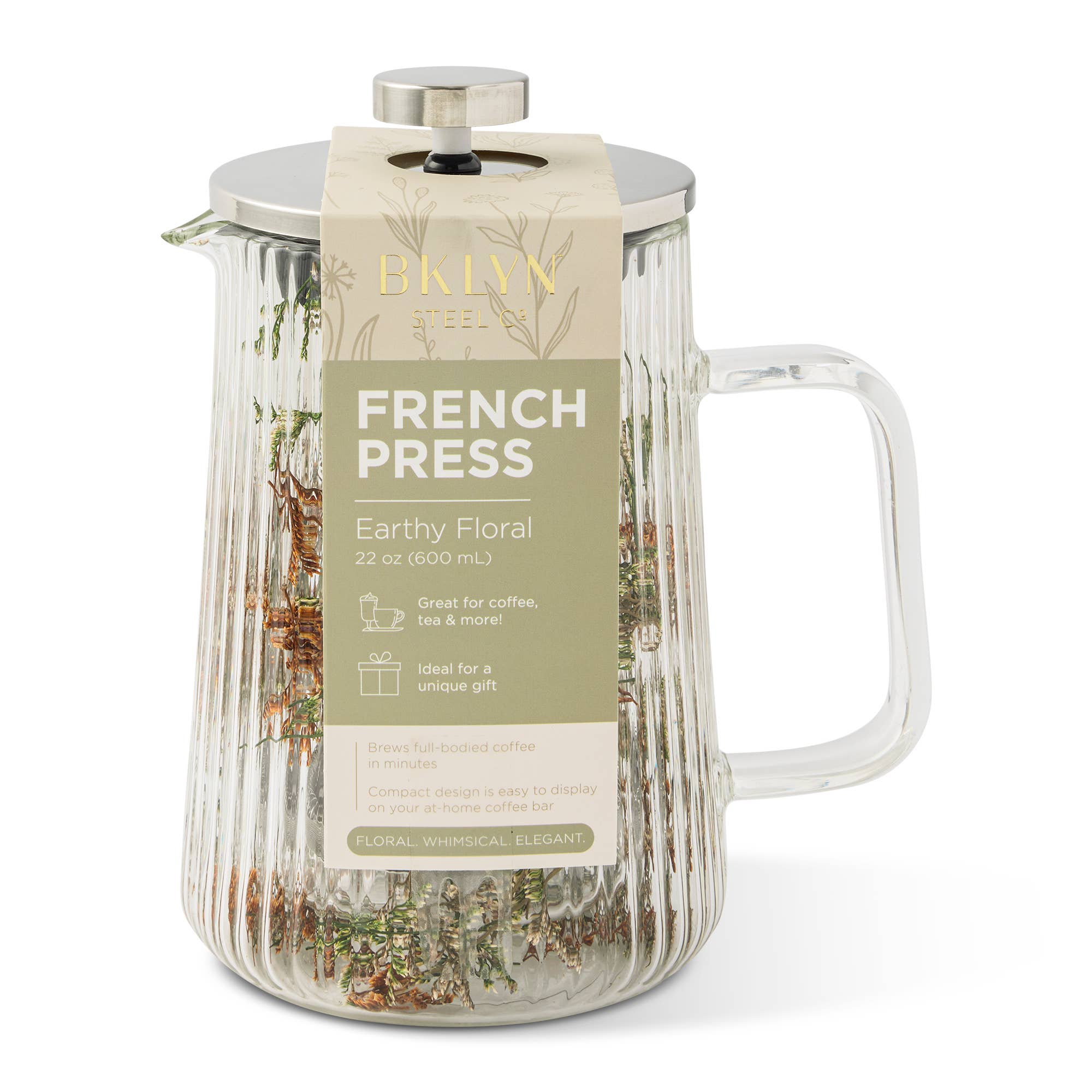 22oz DW Flower French Press - Neutral