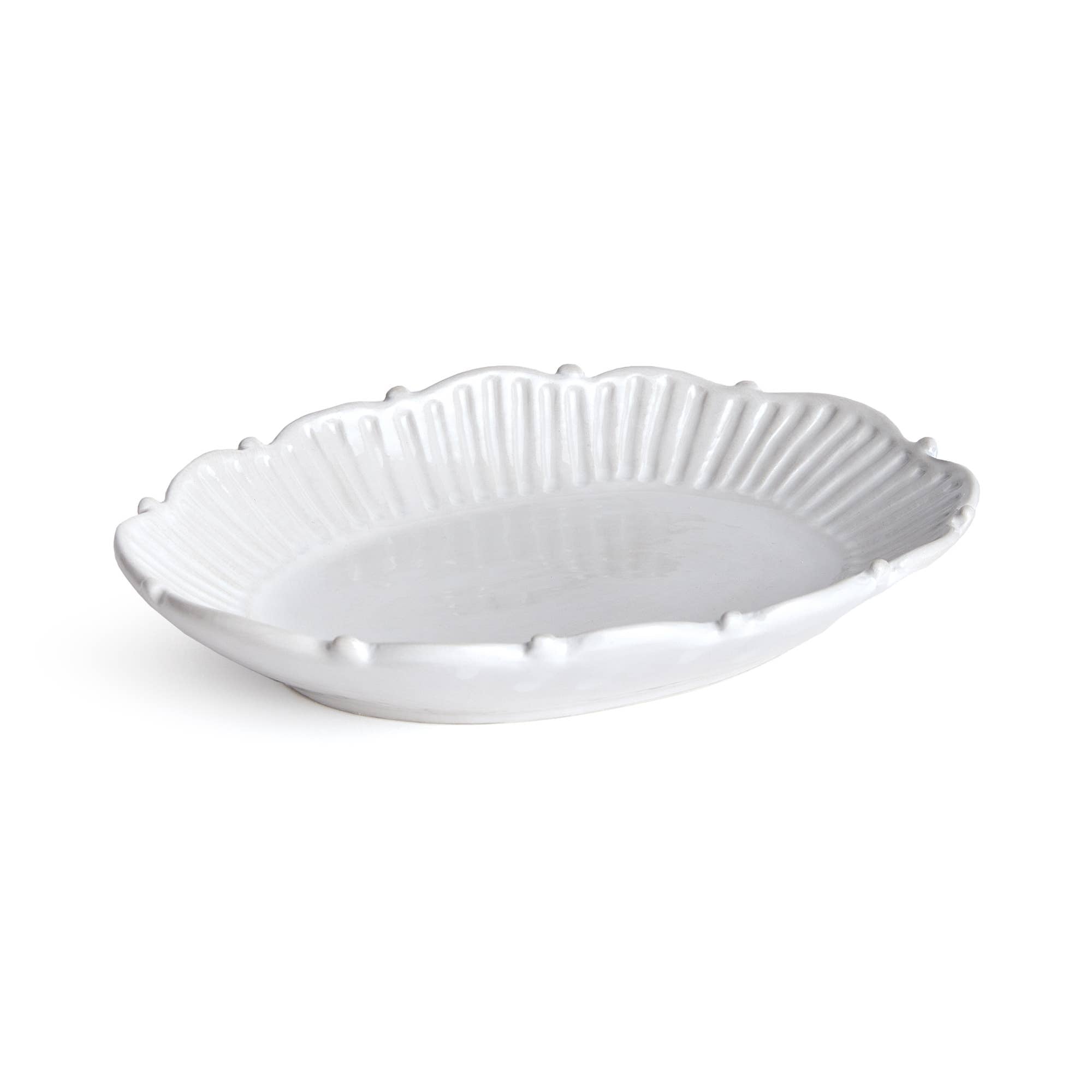 White Canapé Plate