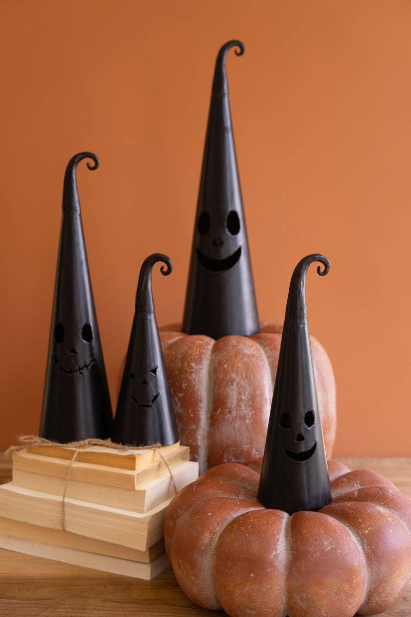 Witch Hat Jack-O'-Lantern Lanterns | Set of 4