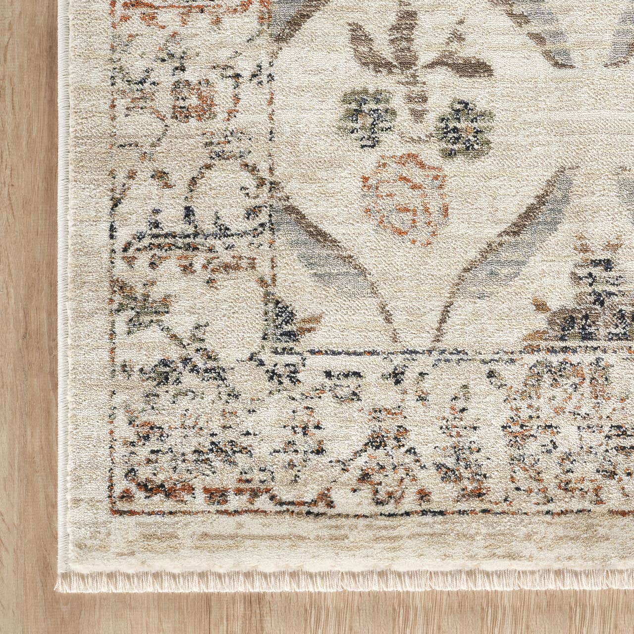 Floral Vintage-Inspired Area Rug