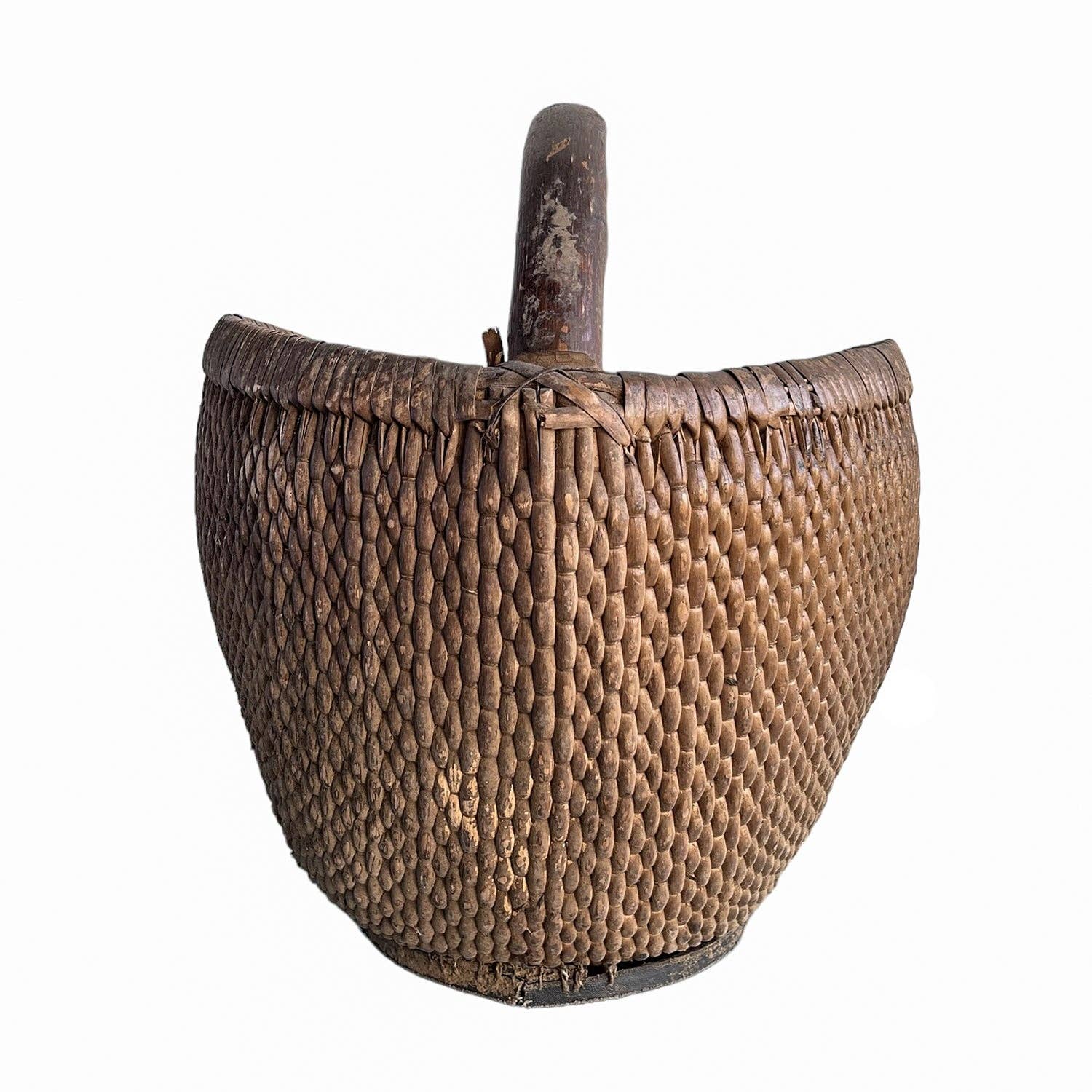Vintage Round Handle Basket