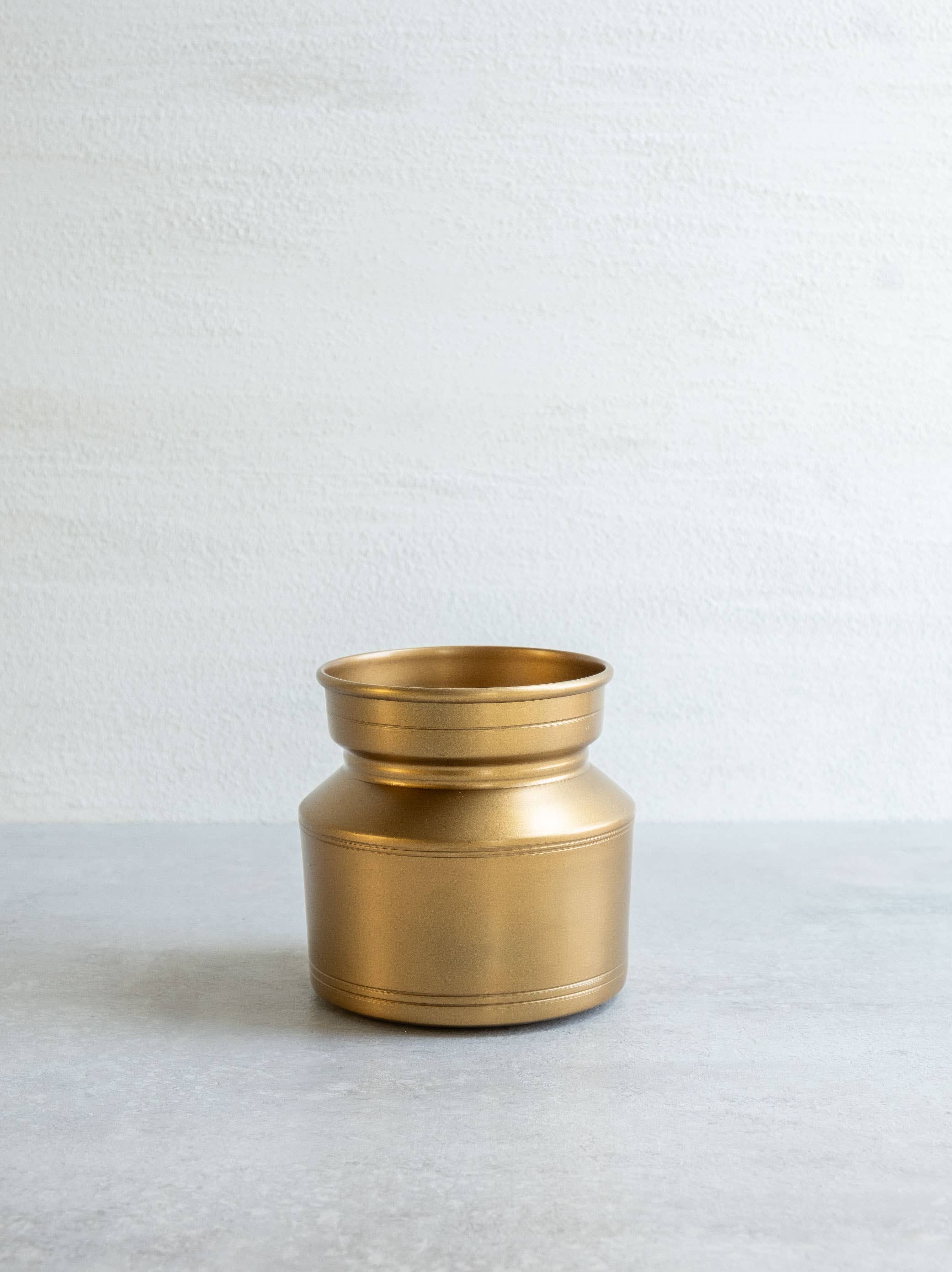 Brass Lota Vase Planter Oblong
