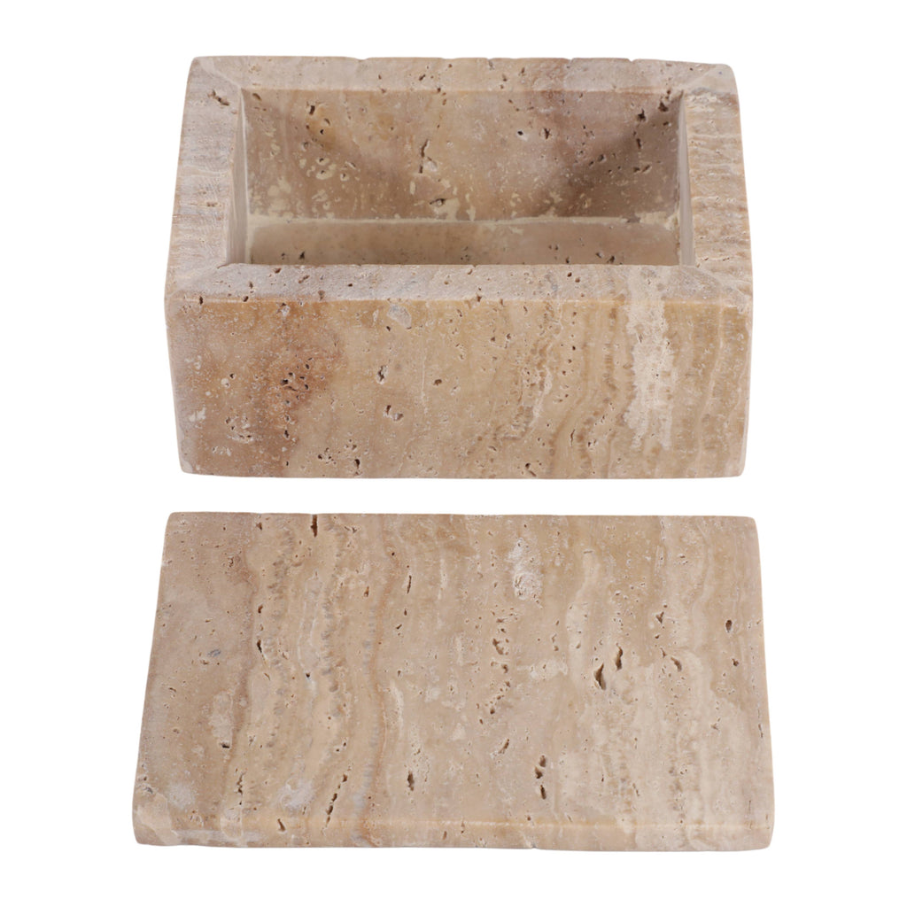 Travertine Rectangular Box