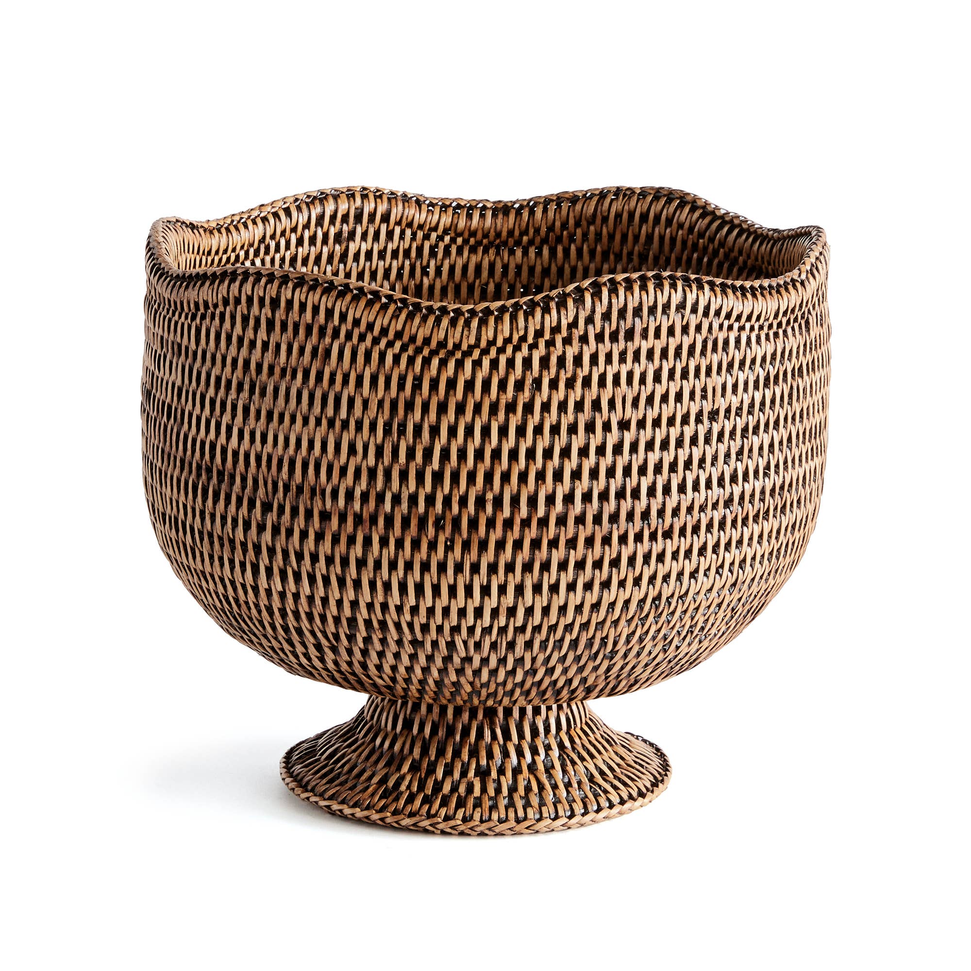 Handwoven Burmese Footed Cachepot