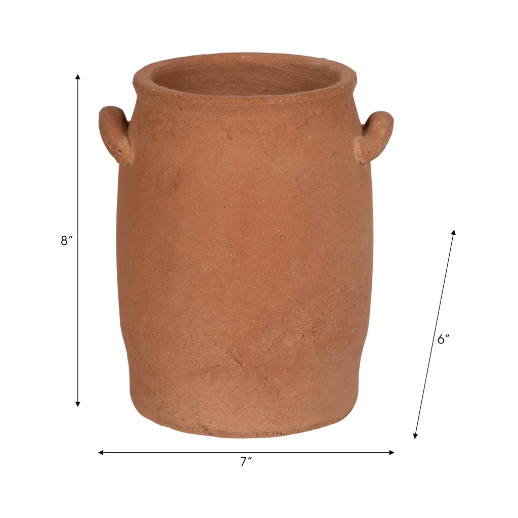 Ceramic Traditional Handles Texture Finish Vase