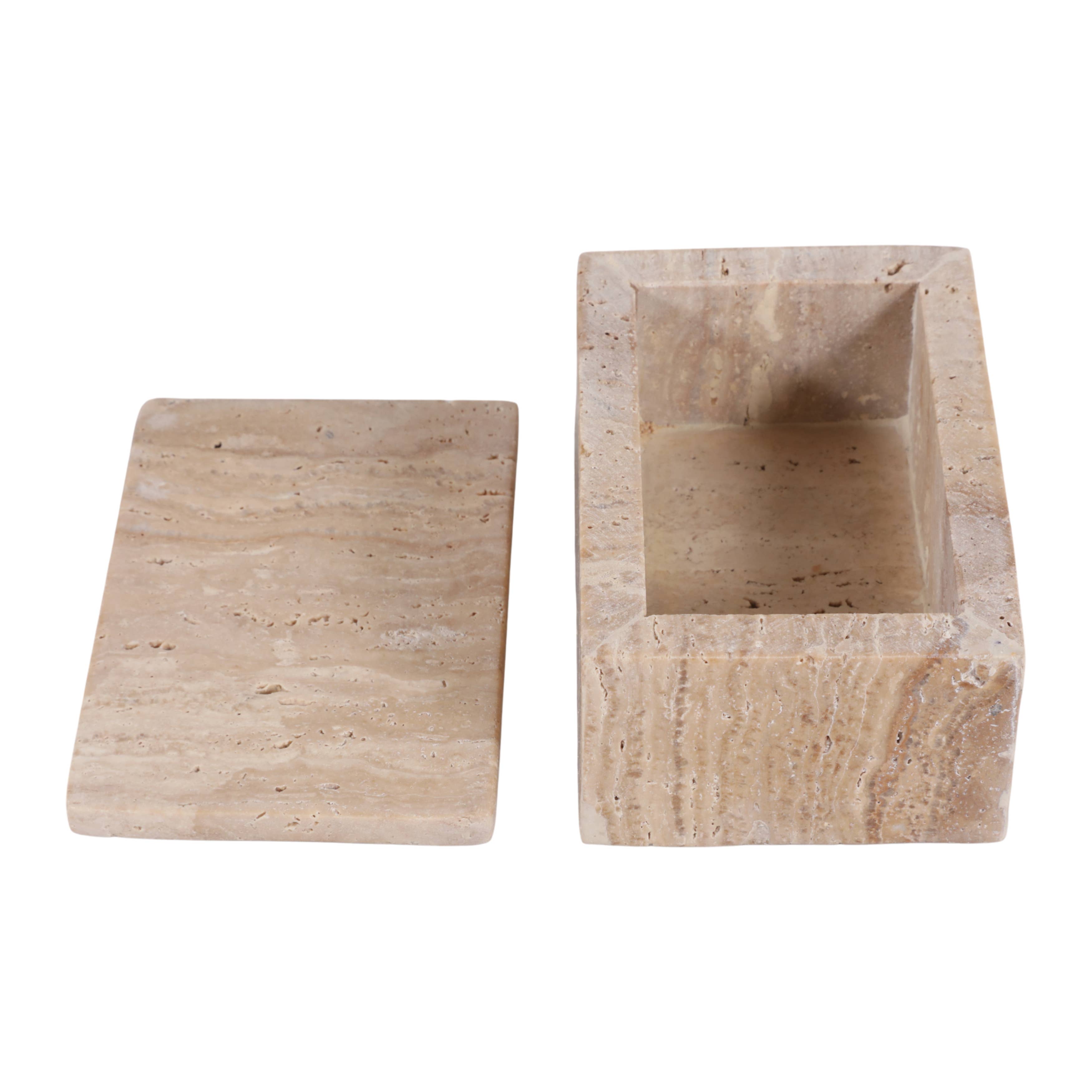 Travertine Rectangular Box