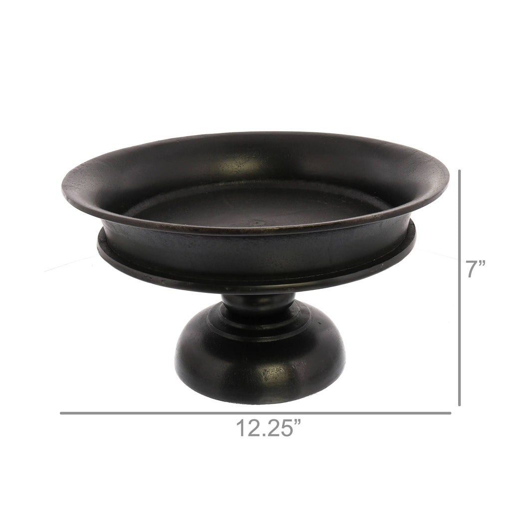 Kingston Pedestal Bowl — Small, Bronze