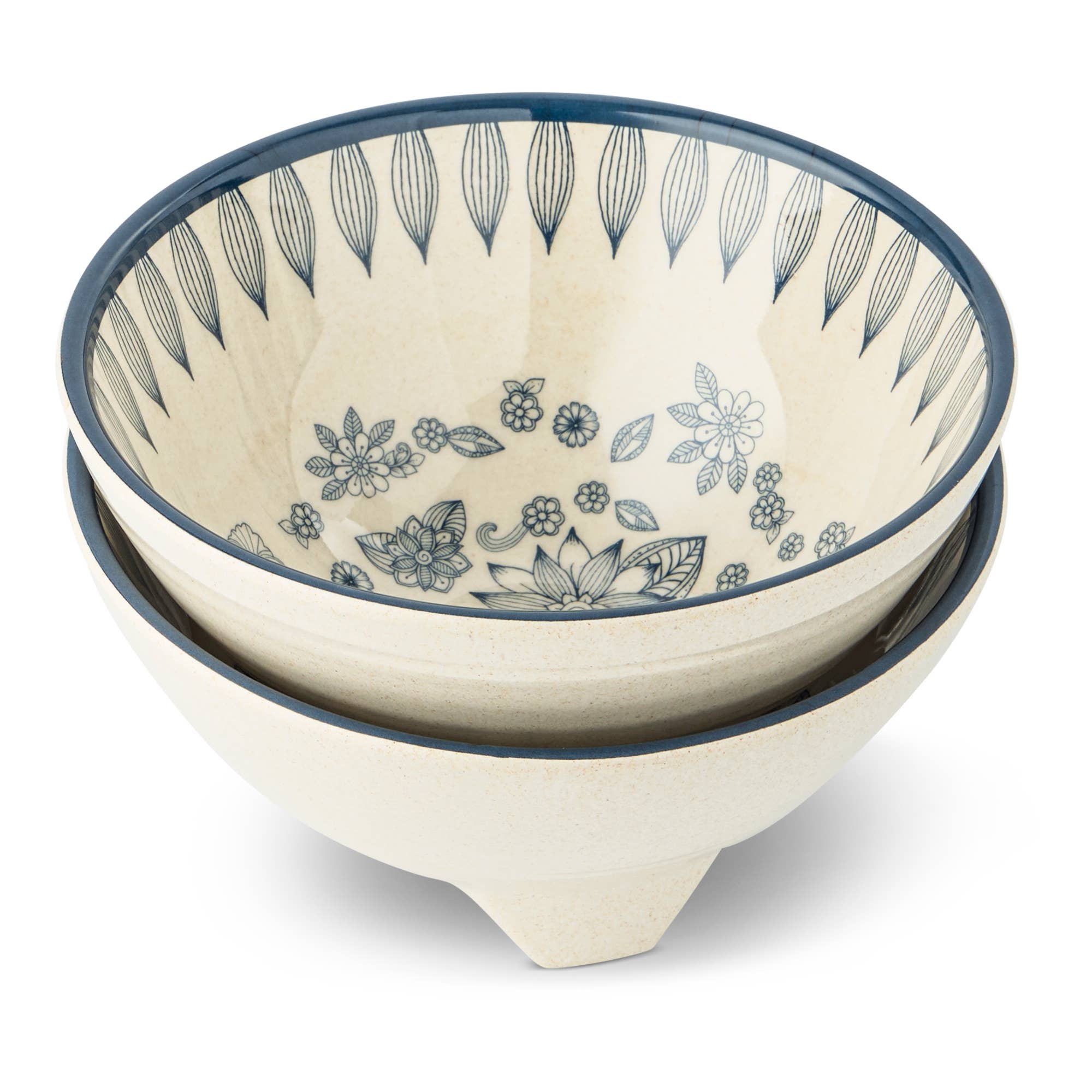 2pk 6" Printed Guacamole Bowls - Global Floral