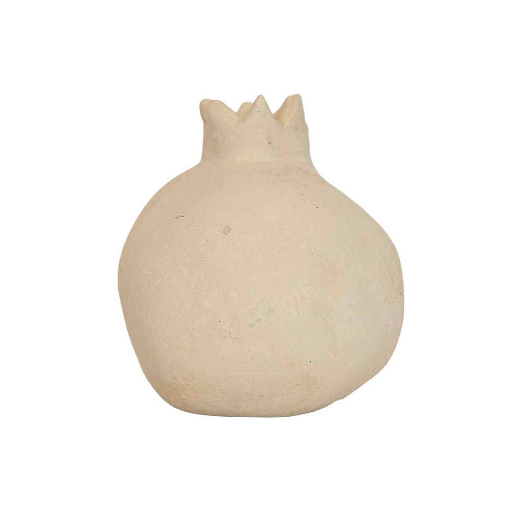 Decorative Pomegranate Cream Paper Mache
