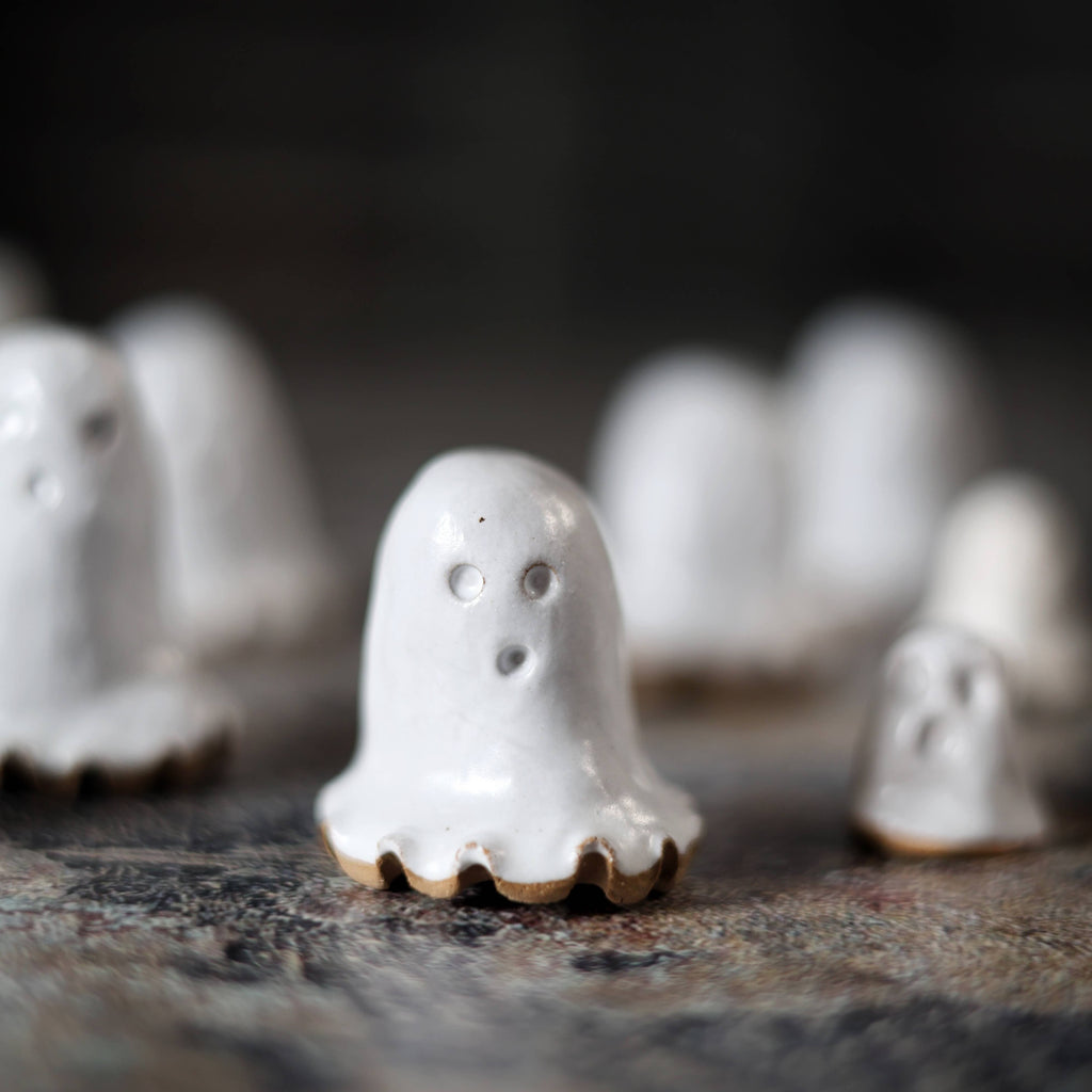 Tiny Ceramic Ghost | Handmade Miniature