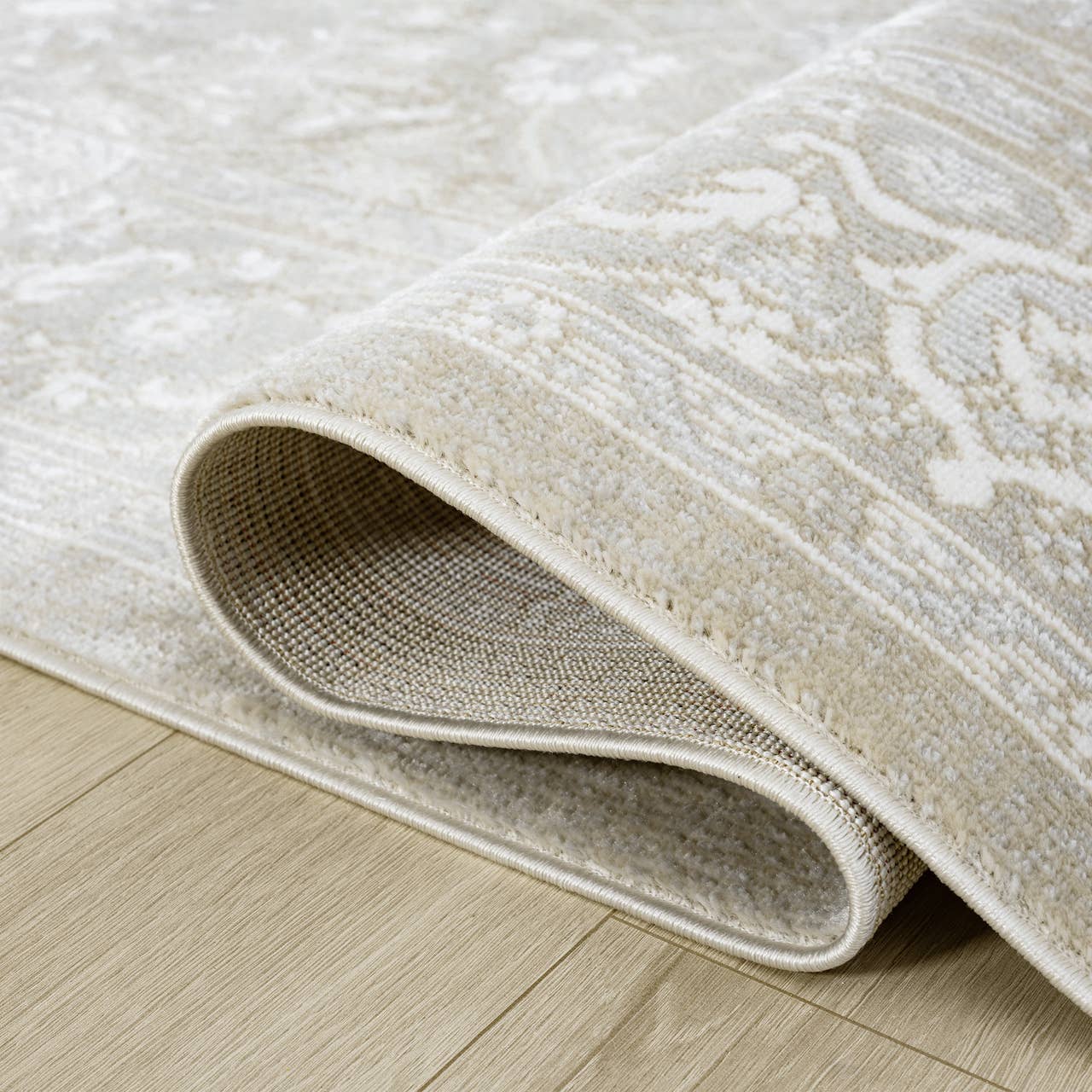 Floral Oriental Sand Rug