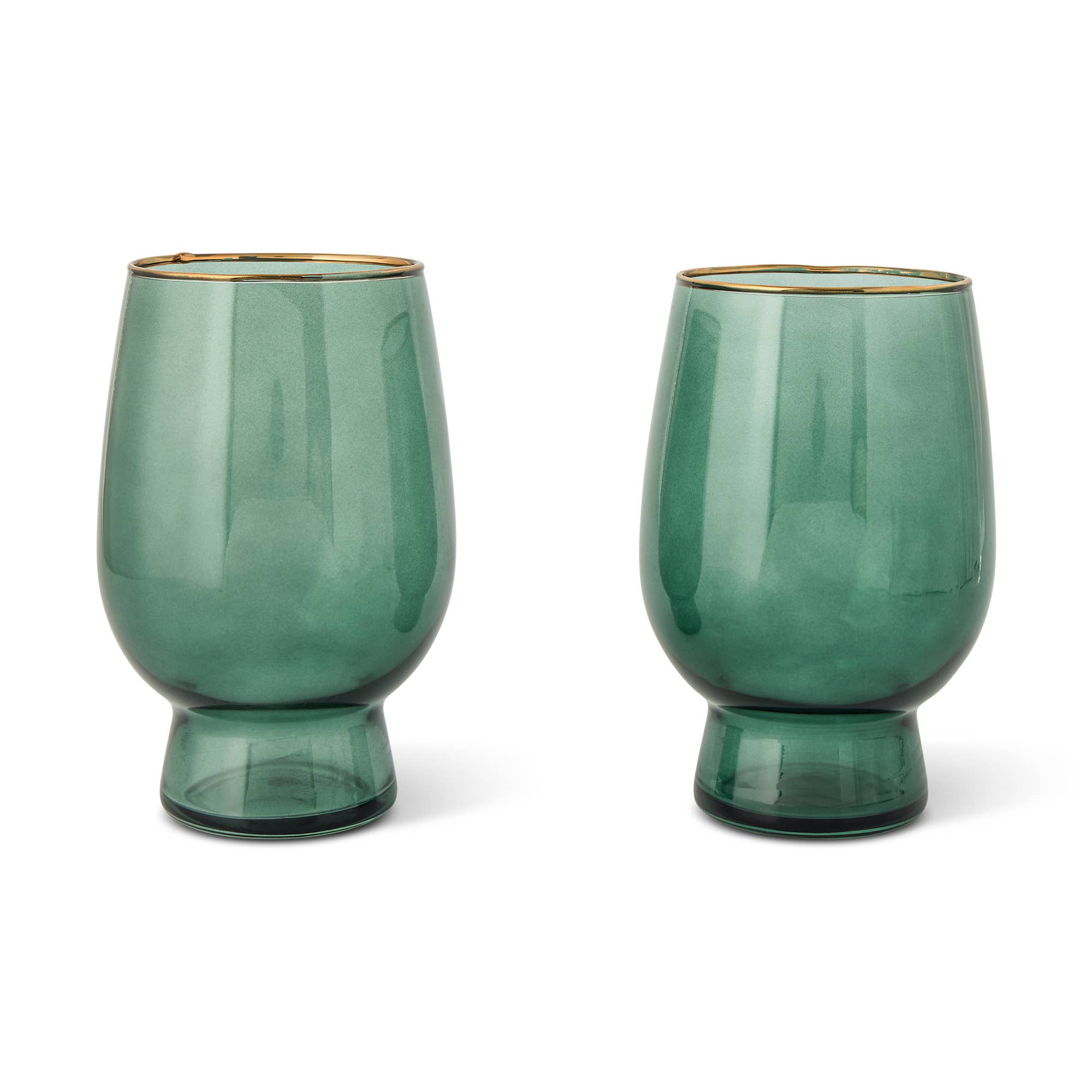 2pk 20oz Wine w/ Gold Rim