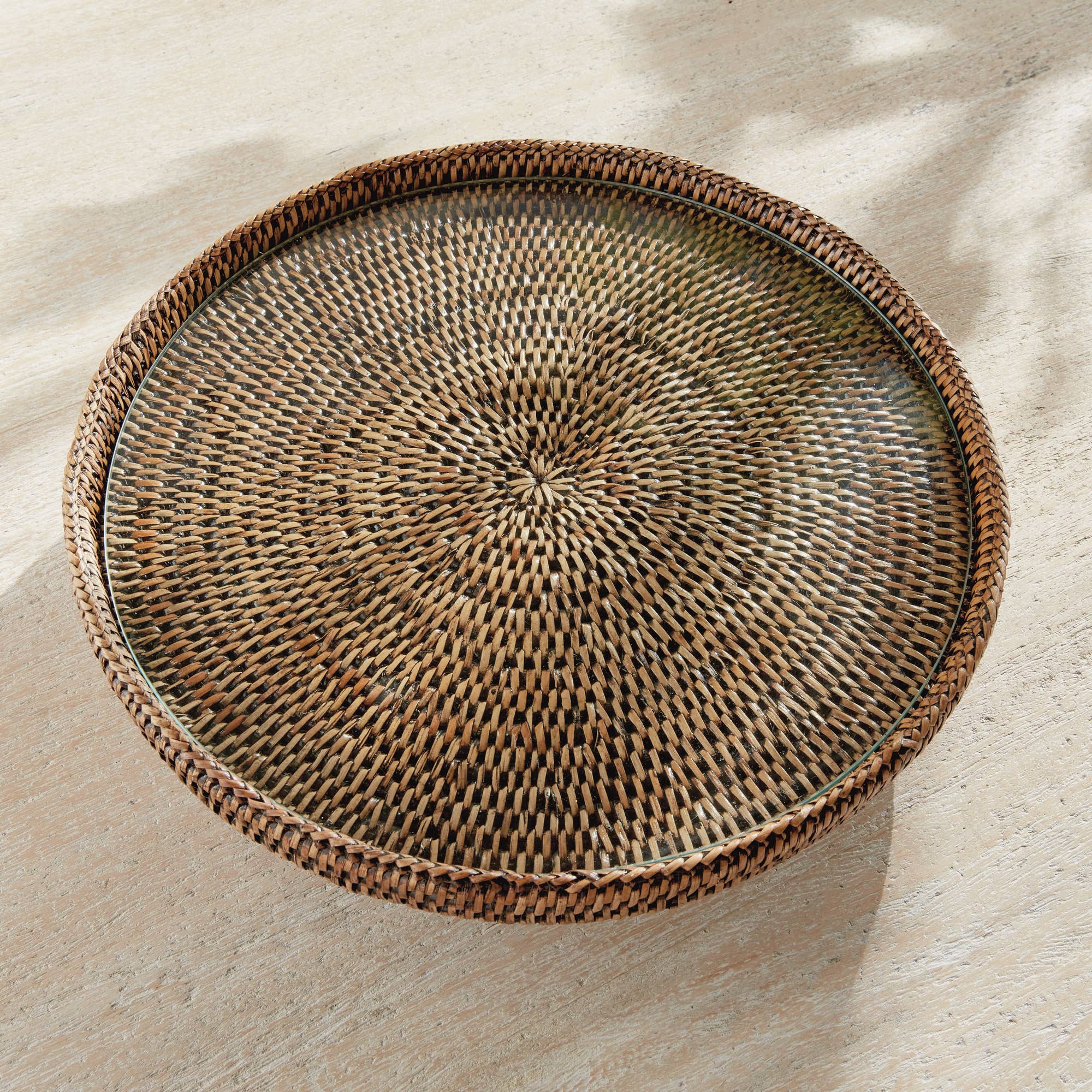 Burma Rattan Serving Stand