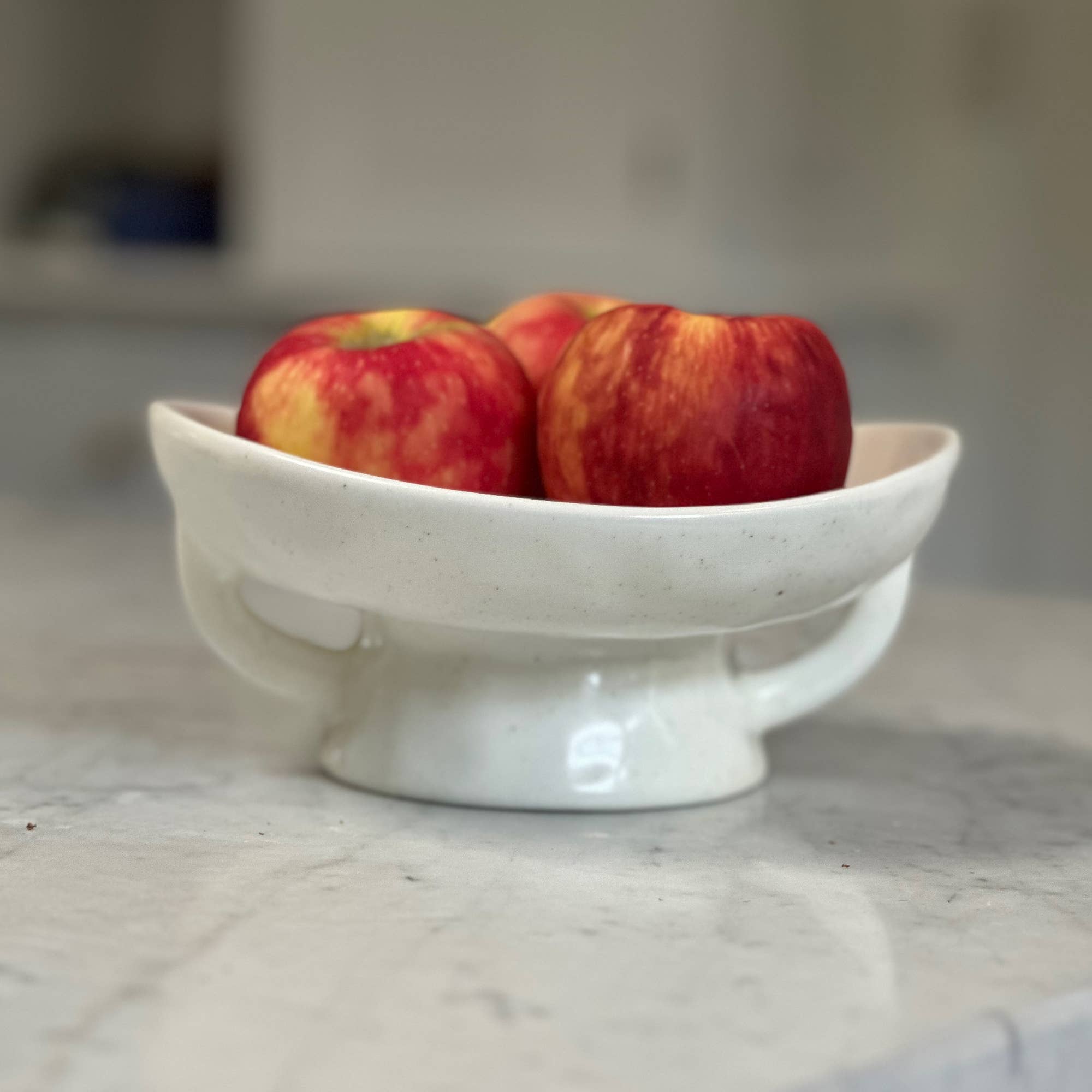 White Ceramic Fruit Bowl