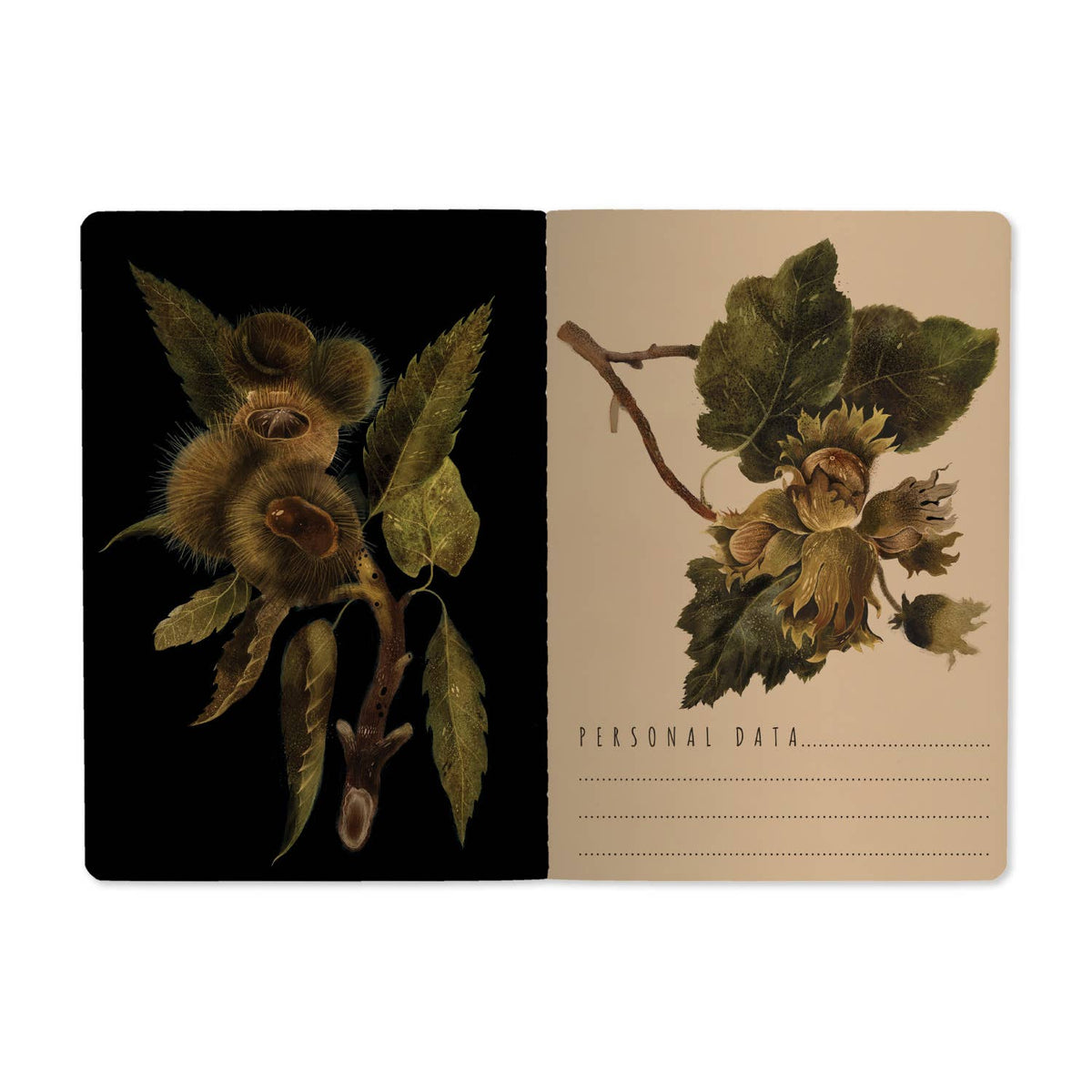 Dark Botanical Notebook | Autumn Study
